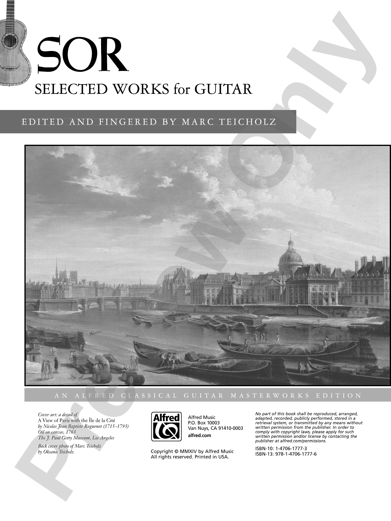 Sor: Selected Works for Guitar: Solo Guitar