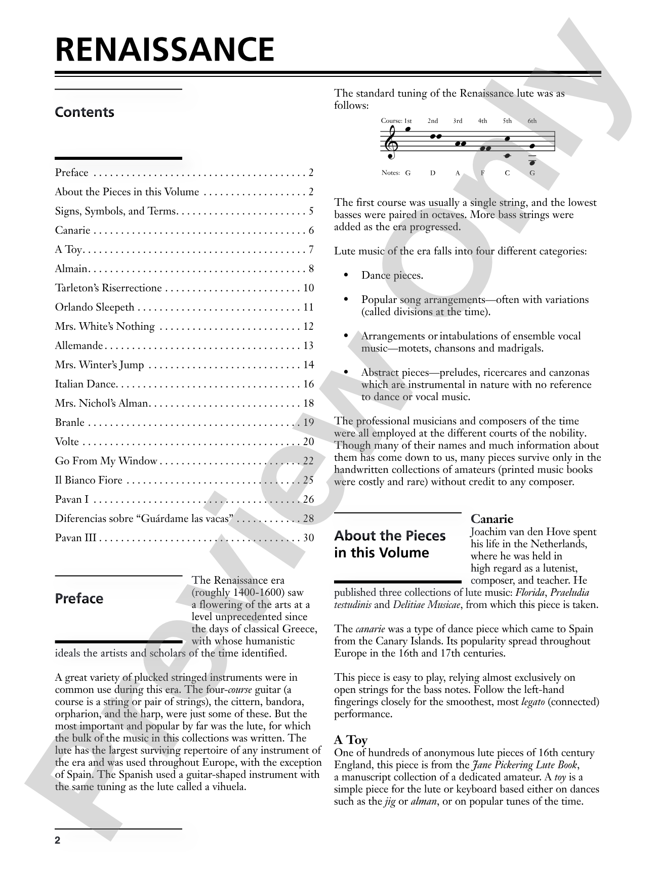 Renaissance: Selected Favorites Transcribed for Guitar: Light Classics Arrangements for Guitar: Solo Guitar