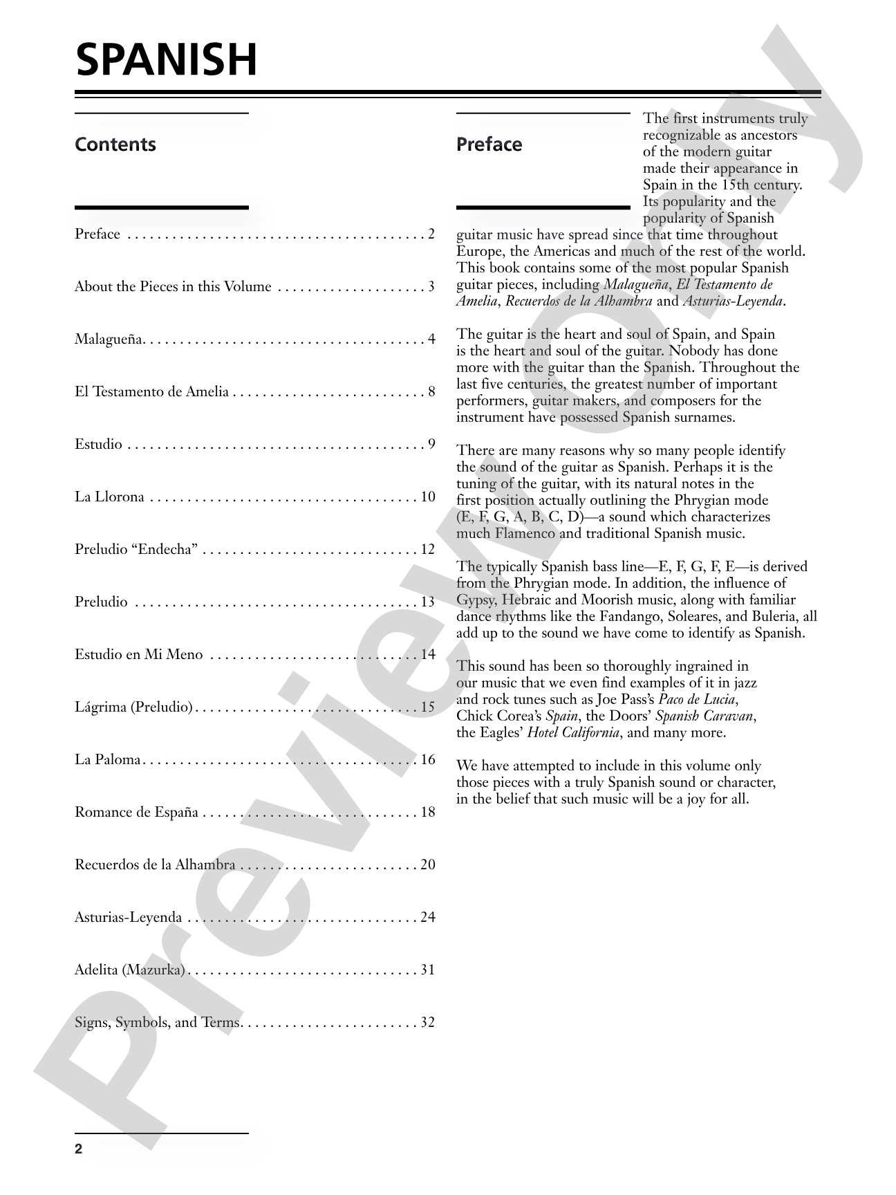 Spanish: Selected Favorites for Guitar: Light Classics Arrangements for Guitar: Solo Guitar
