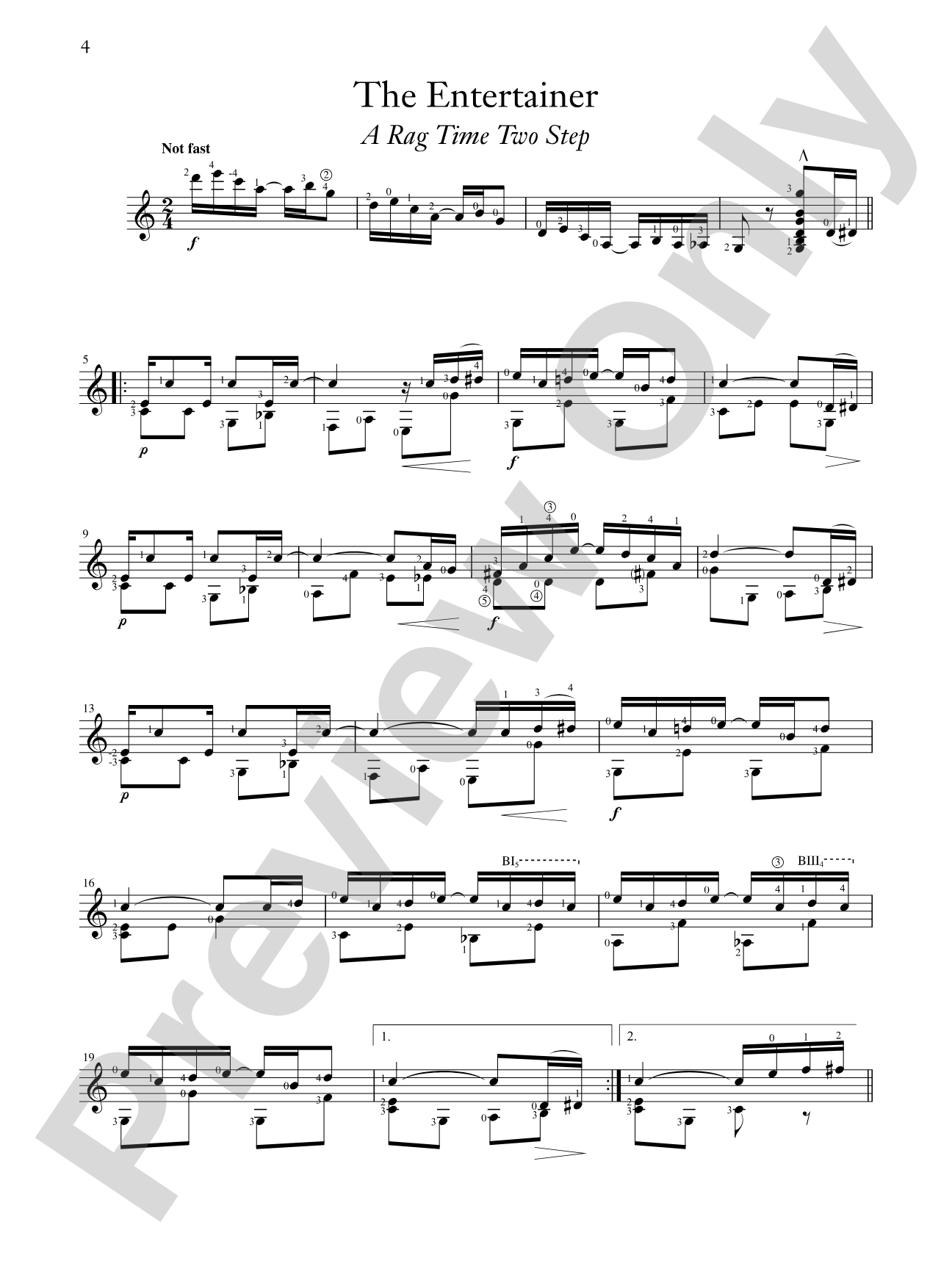 Joplin: Selected Rags Transcribed for Guitar: Light Classics Arrangements for Guitar: Solo Guitar