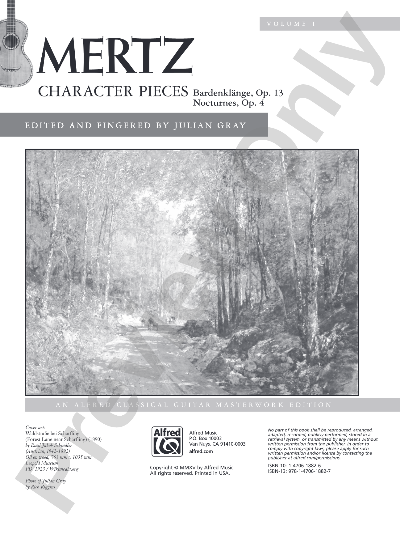 Mertz, Volume 1: Character Pieces: Solo Guitar