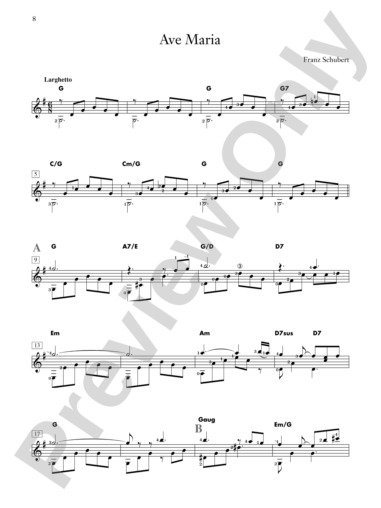 Wedding Music: Selected Favorites Transcribed for Guitar: Light Classics Arrangements for Guitar: Solo Guitar