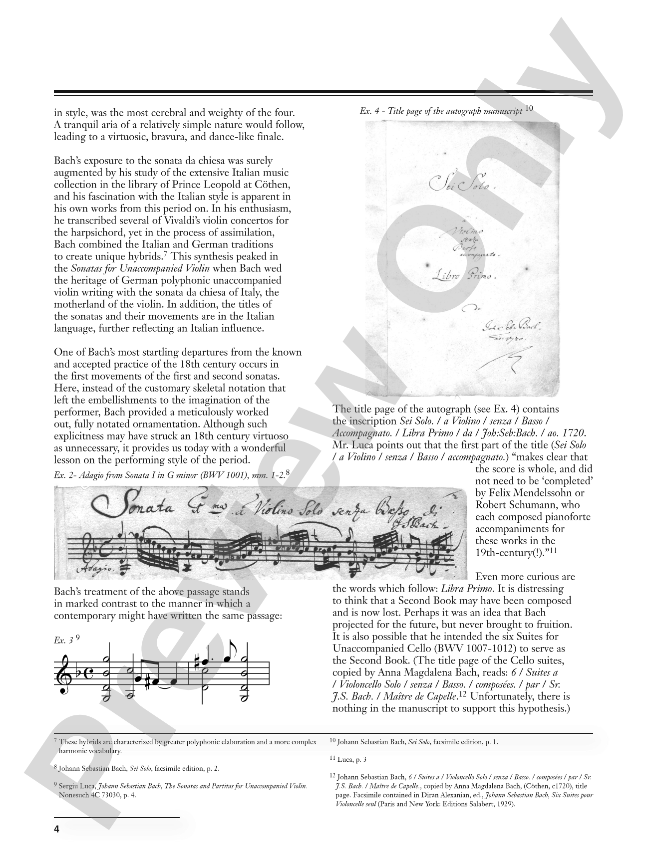 J. S. Bach: Violin Sonatas BWV 1001, 1003, 1005: Solo Guitar