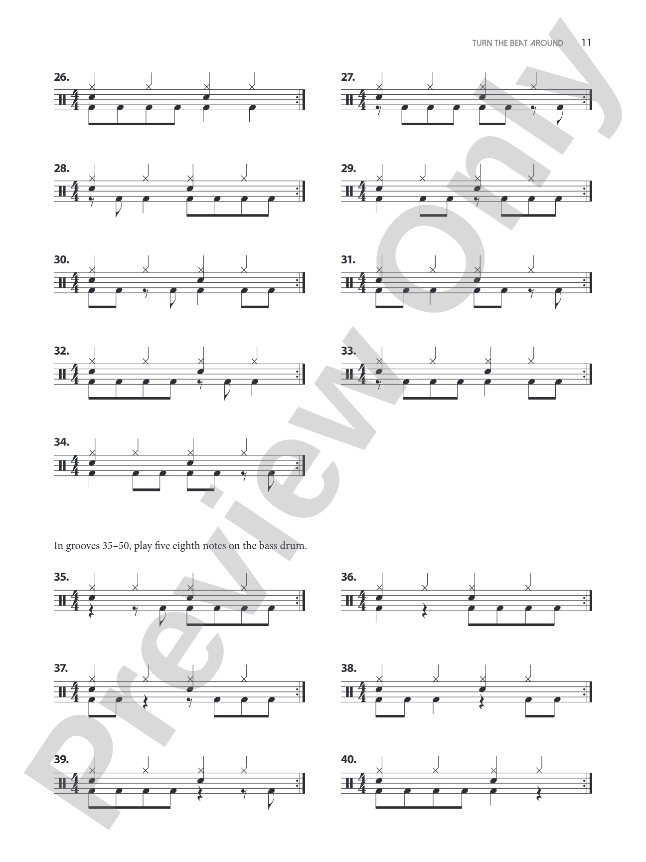 Turn the Beat Around: A Drummer's Guide to Playing "Backbeats" on 1 & 3