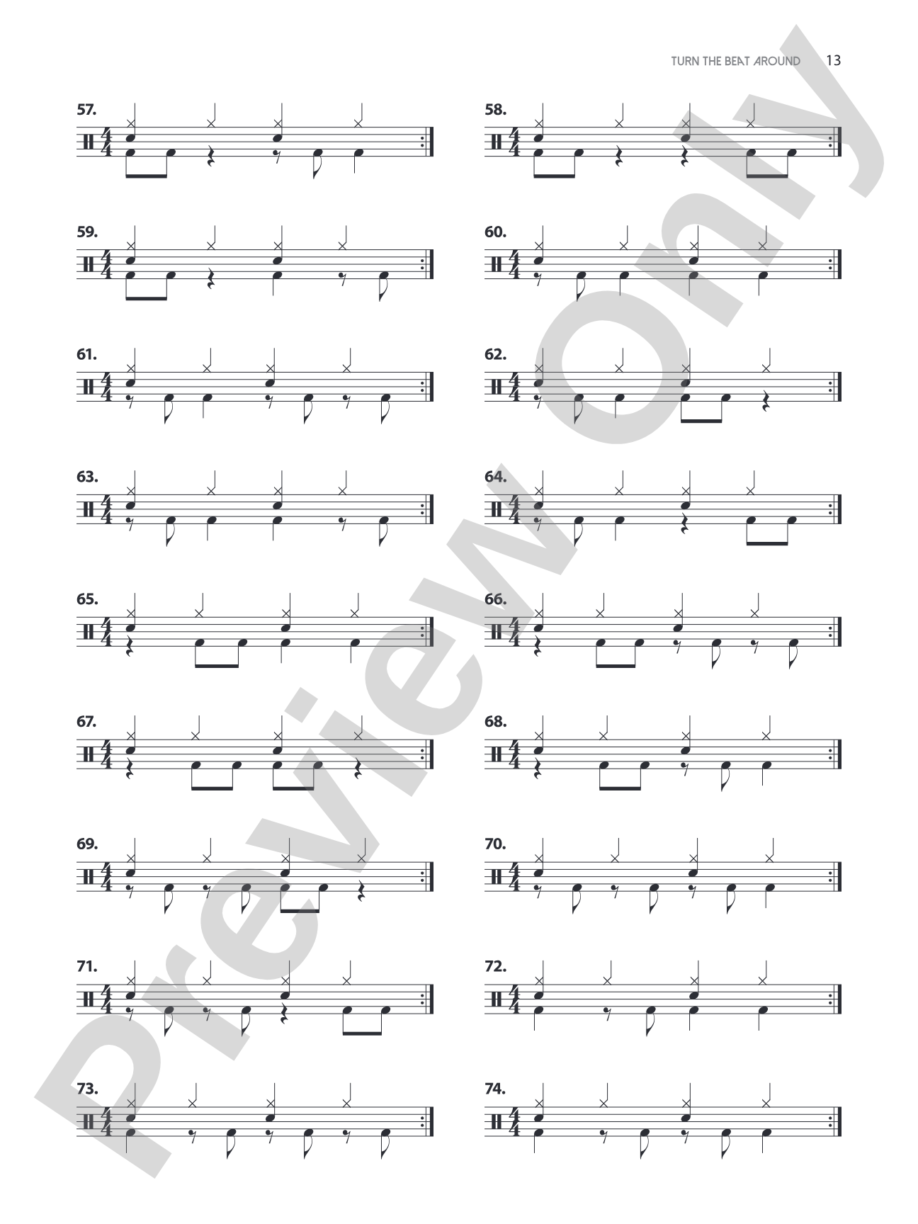 Turn the Beat Around: A Drummer's Guide to Playing "Backbeats" on 1 & 3