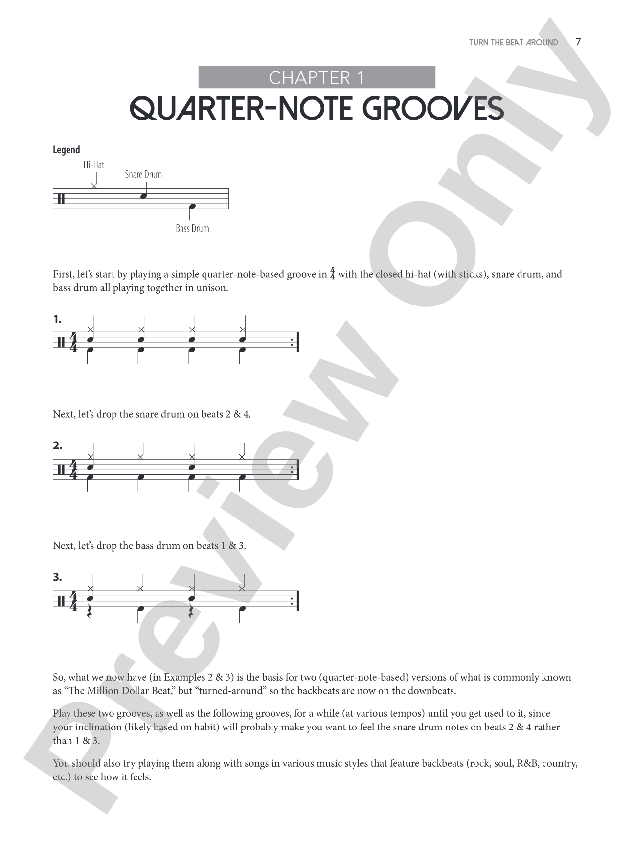 Turn the Beat Around: A Drummer's Guide to Playing "Backbeats" on 1 & 3