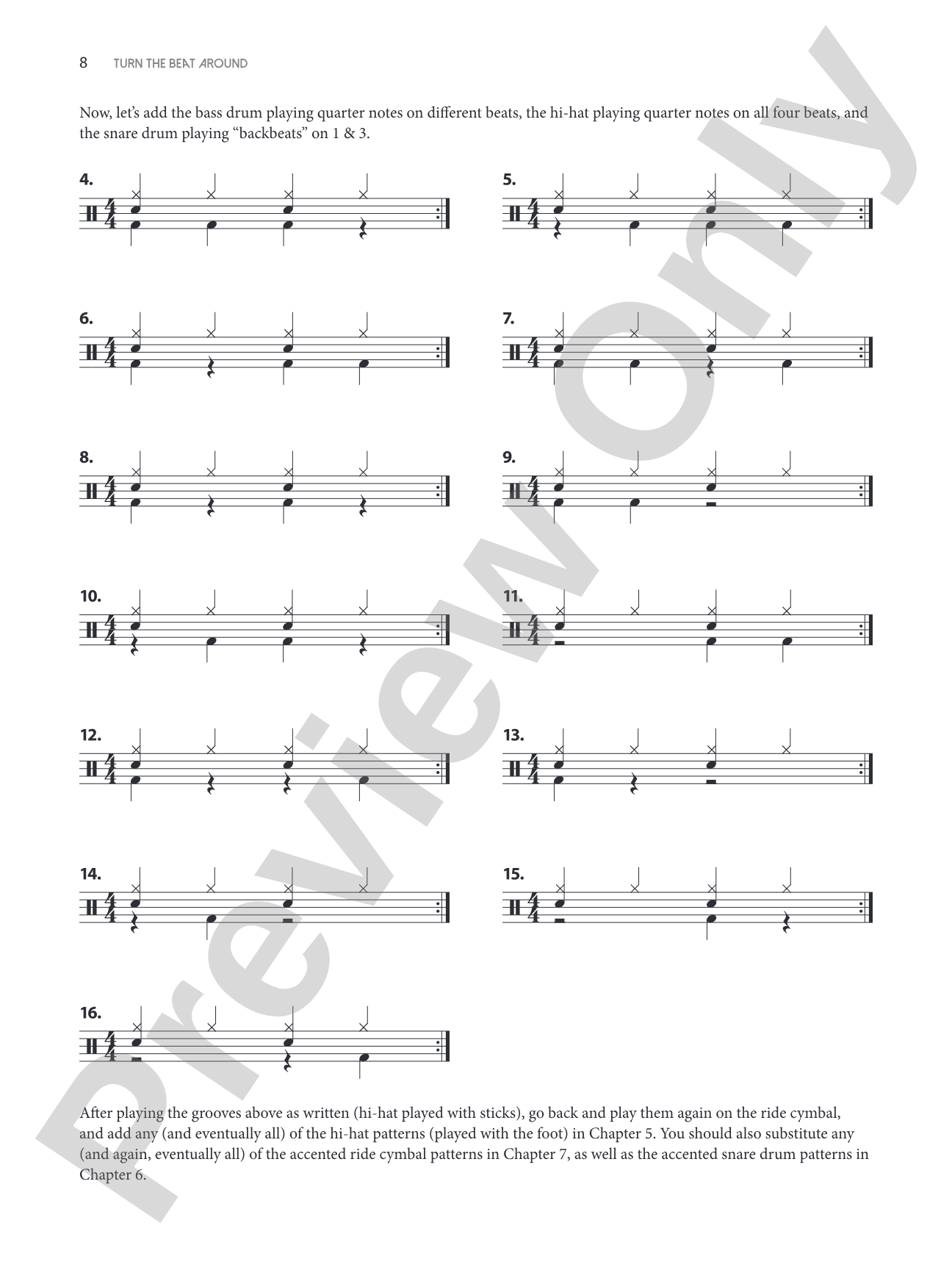 Turn the Beat Around: A Drummer's Guide to Playing "Backbeats" on 1 & 3