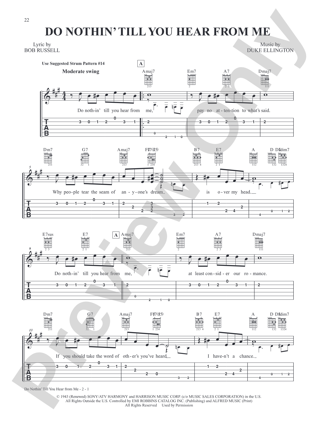 Alfred's Easy Guitar Songs: Standards & Jazz: 50 Classics from the Great American Songbook: Solo Guitar