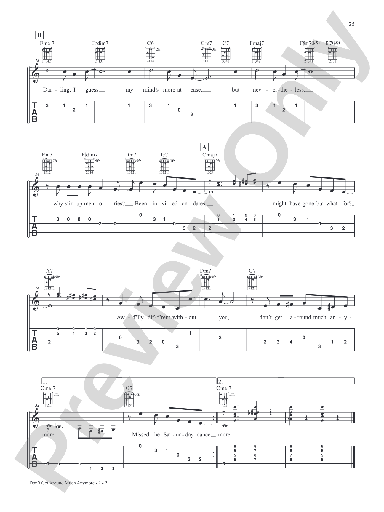 Alfred's Easy Guitar Songs: Standards & Jazz: 50 Classics from the Great American Songbook: Solo Guitar