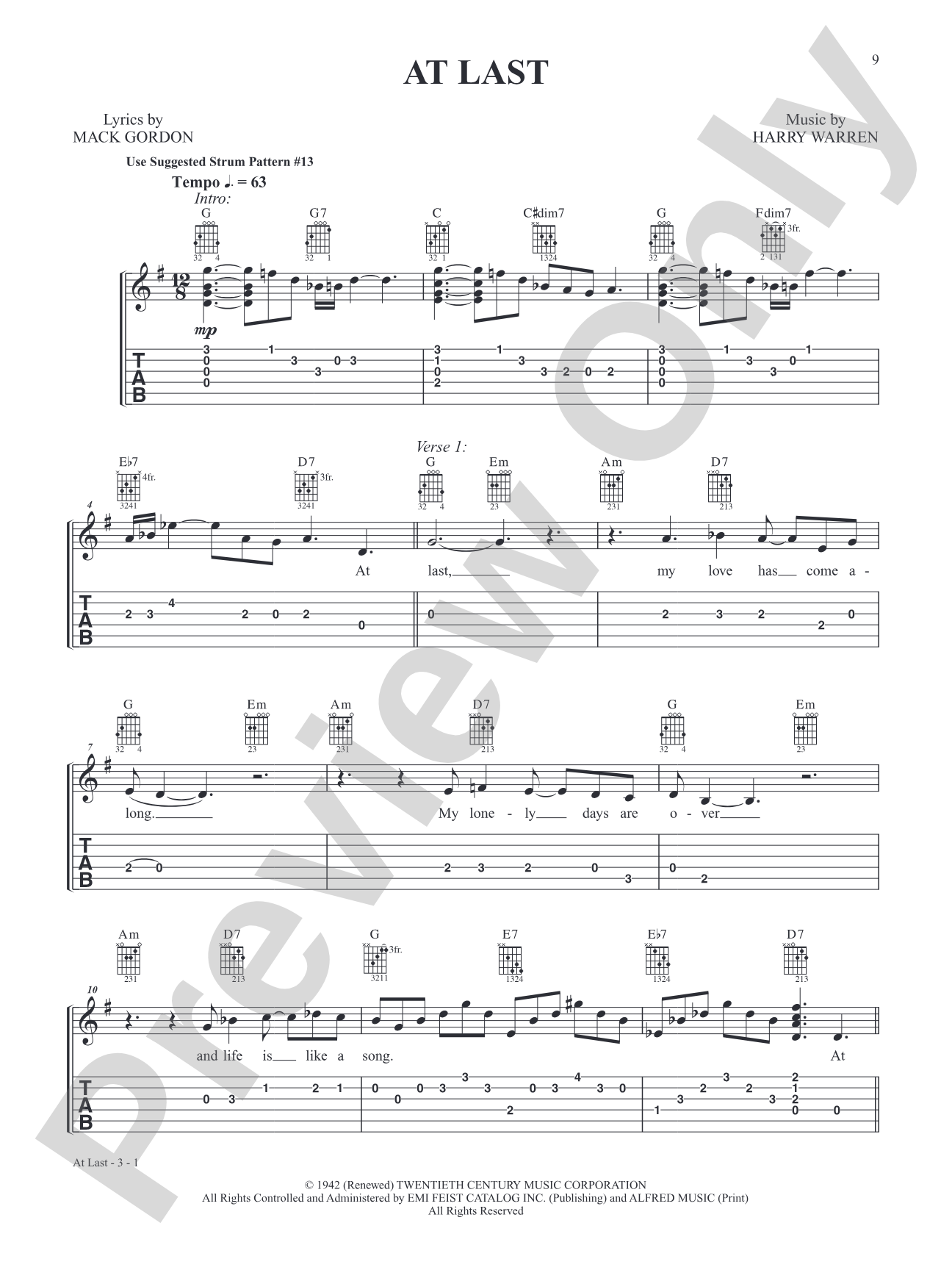 Alfred's Easy Guitar Songs: Standards & Jazz: 50 Classics from the Great American Songbook: Solo Guitar