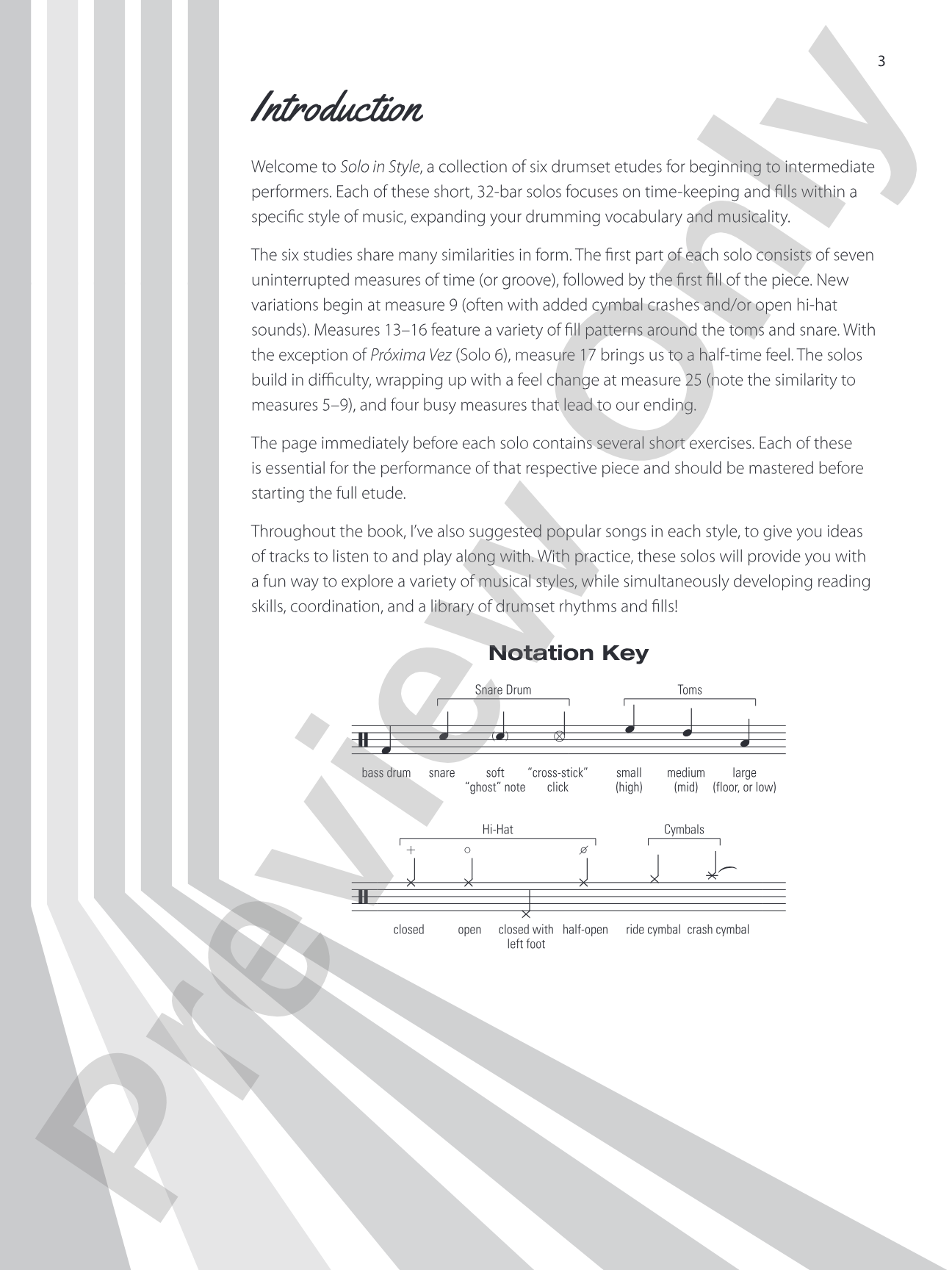 Solo in Style: Six Drumset Etudes for the Beginning to Intermediate Performer