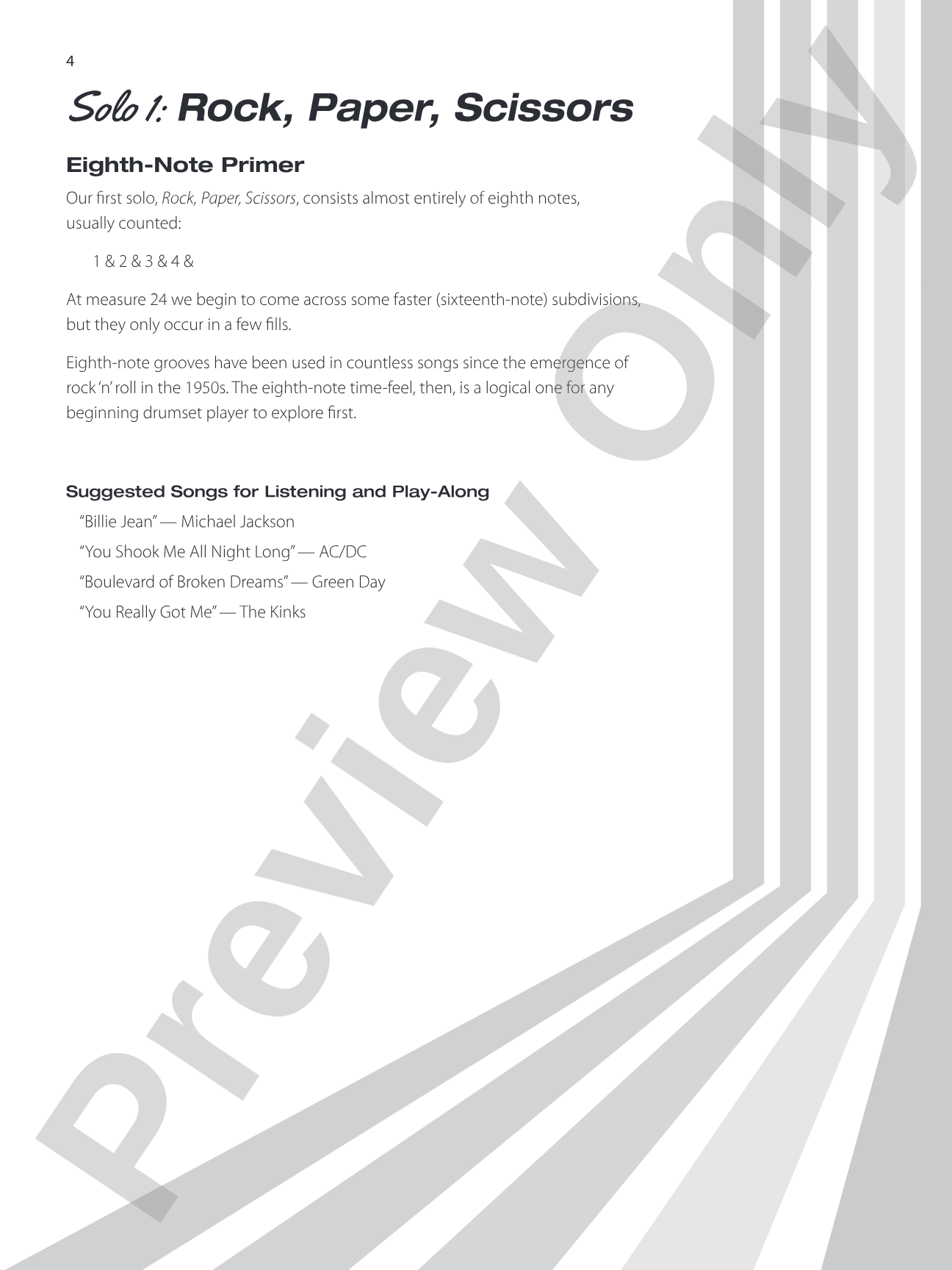 Solo in Style: Six Drumset Etudes for the Beginning to Intermediate Performer