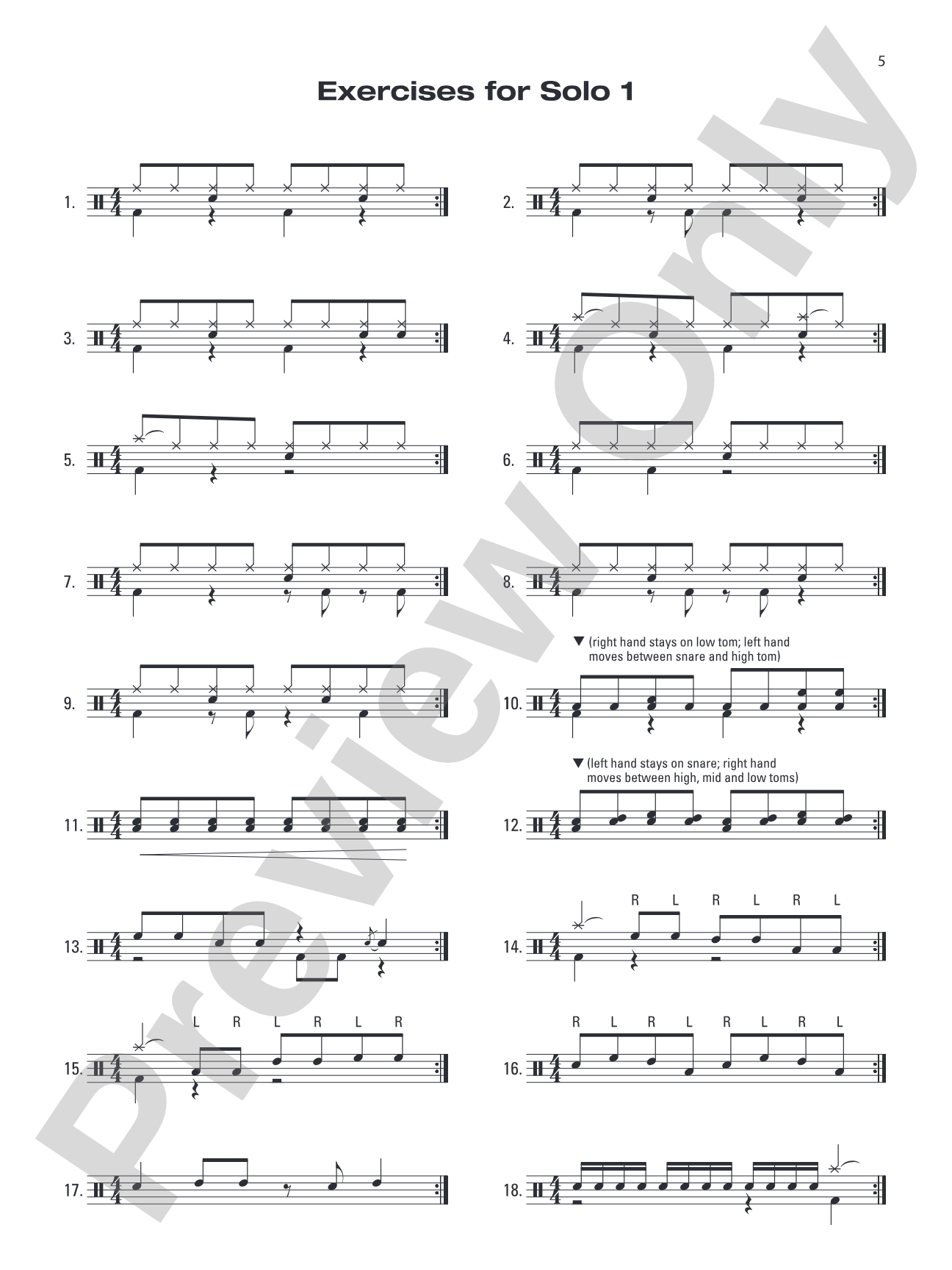 Solo in Style: Six Drumset Etudes for the Beginning to Intermediate Performer