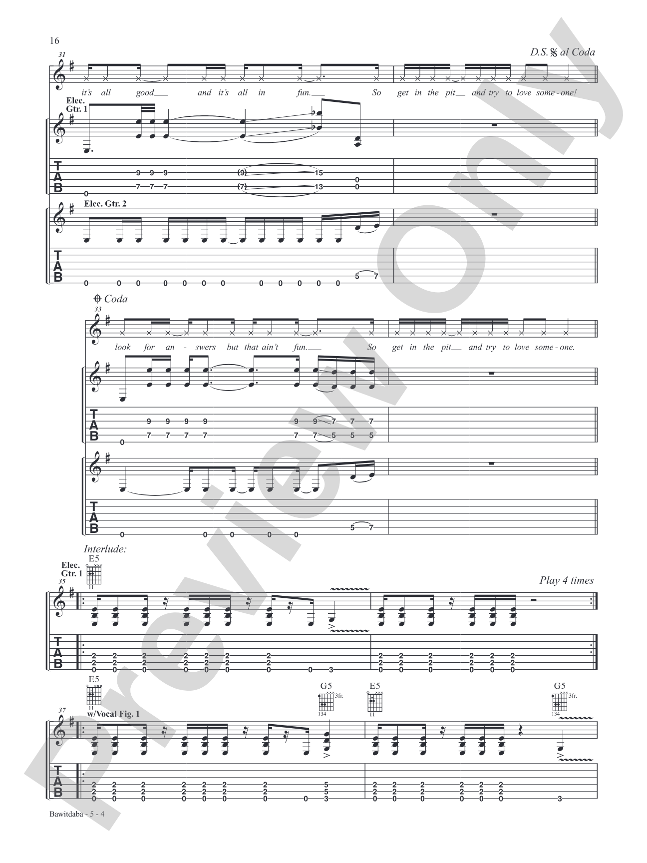 Nineties Guitar Collection: 25 Hits---from Acoustic and Punk, to Nu-Metal & Beyond: Guitar Tab