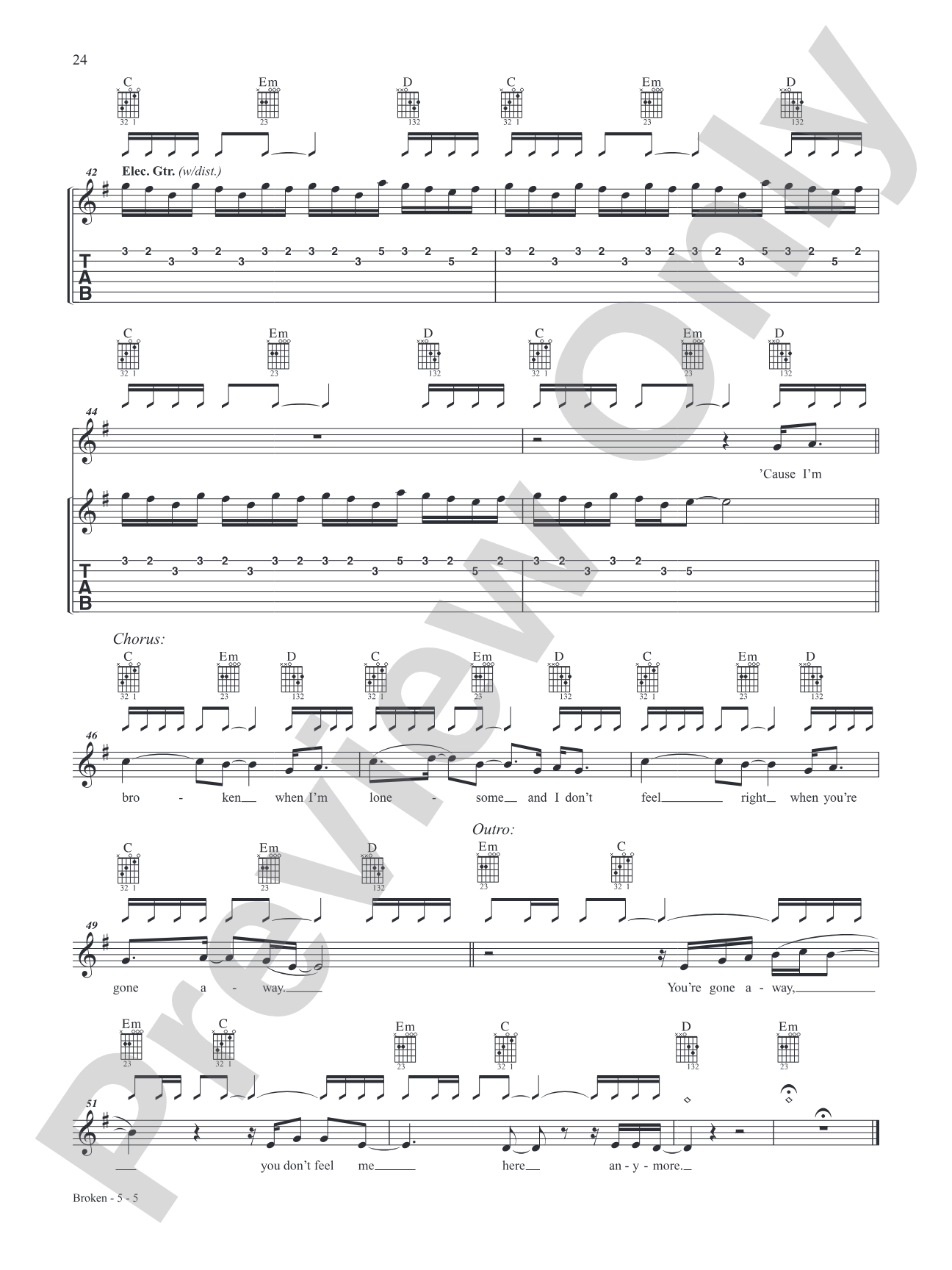 Nineties Guitar Collection: 25 Hits---from Acoustic and Punk, to Nu-Metal & Beyond: Guitar Tab