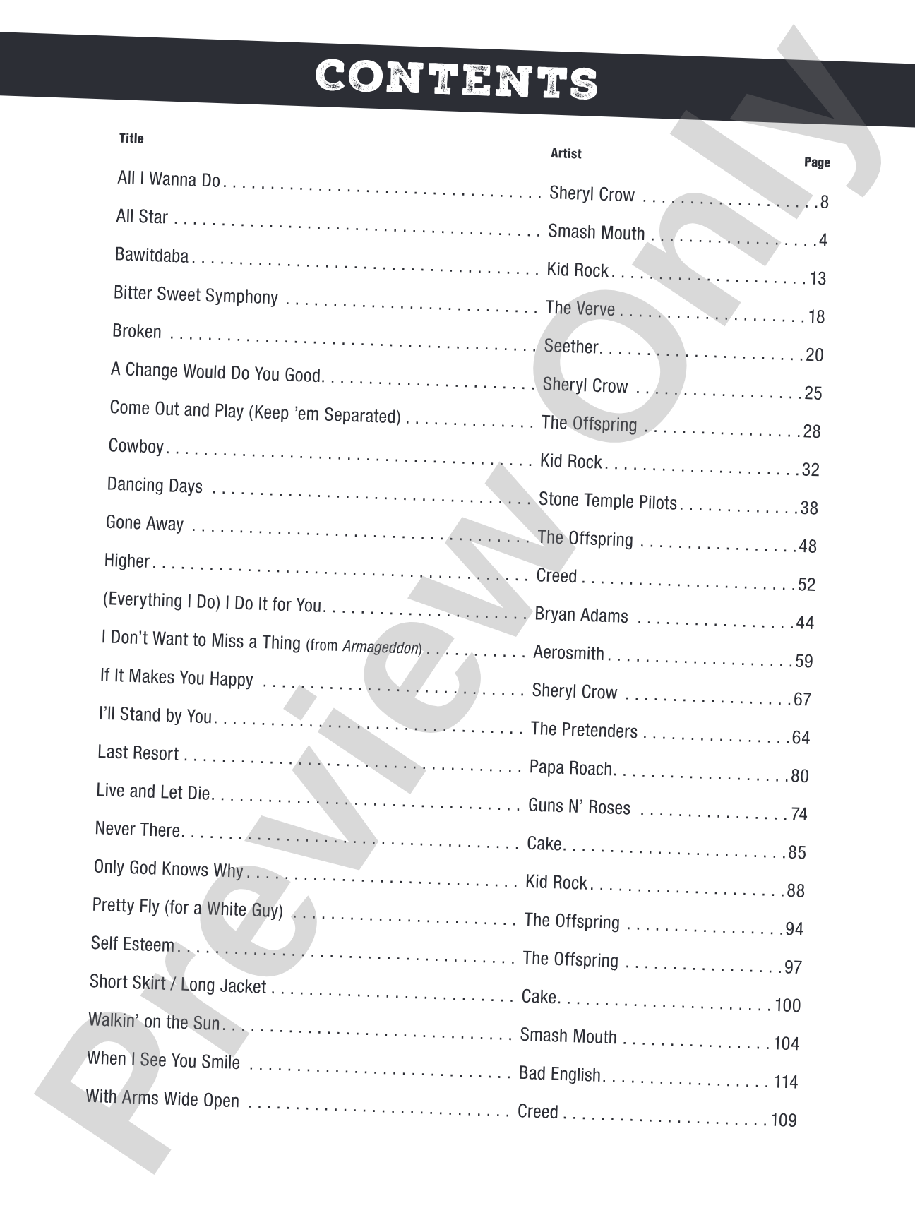 Nineties Guitar Collection: 25 Hits---from Acoustic and Punk, to Nu-Metal & Beyond: Guitar Tab