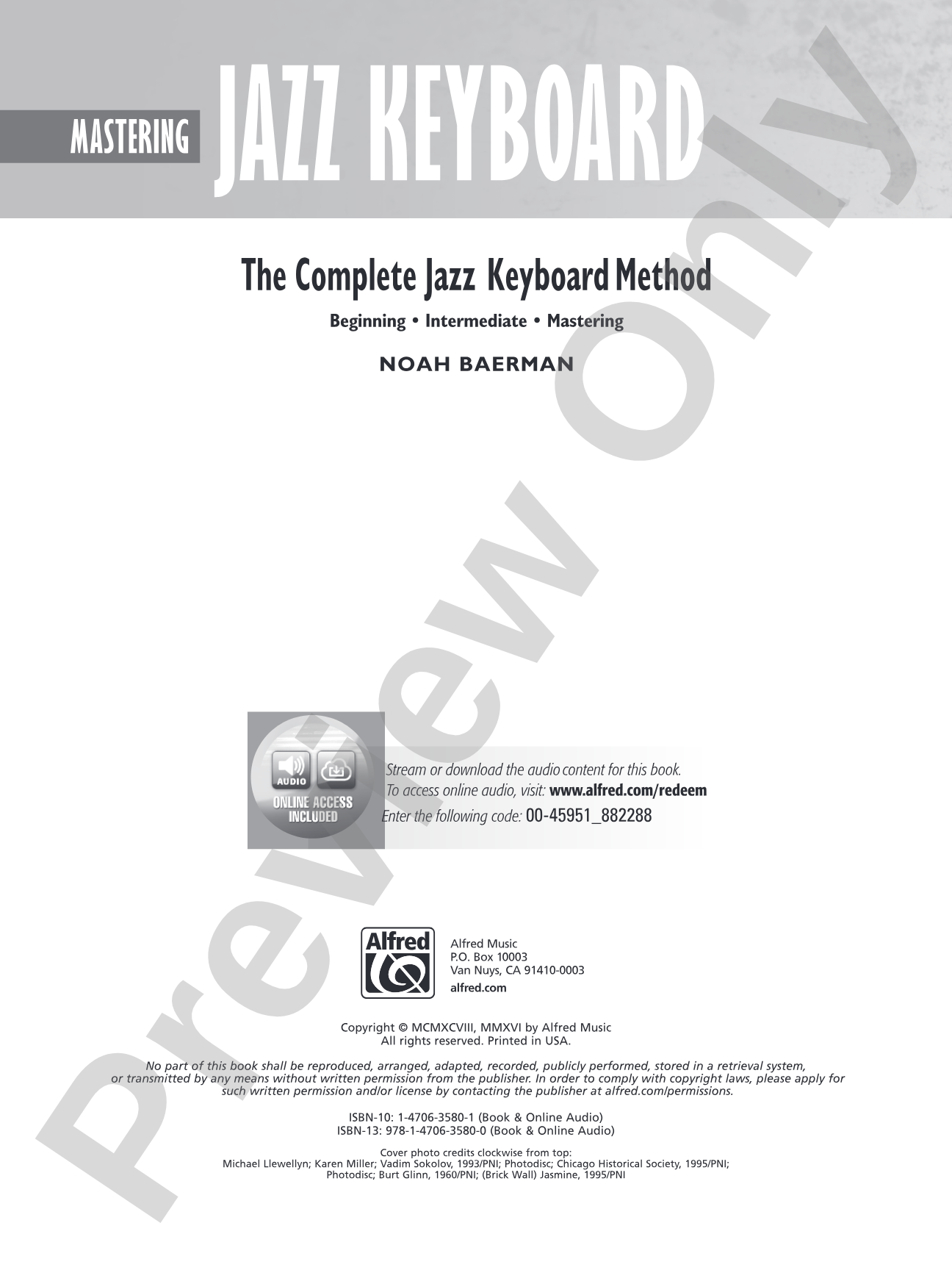 The Complete Jazz Keyboard Method: Mastering Jazz Keyboard: Piano