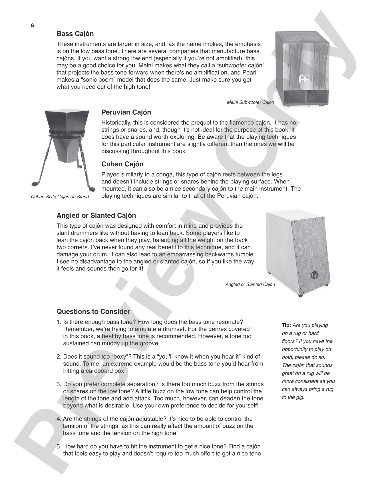 The Cajón Drummer: Applying Drumset Techniques and Grooves to the Cajón