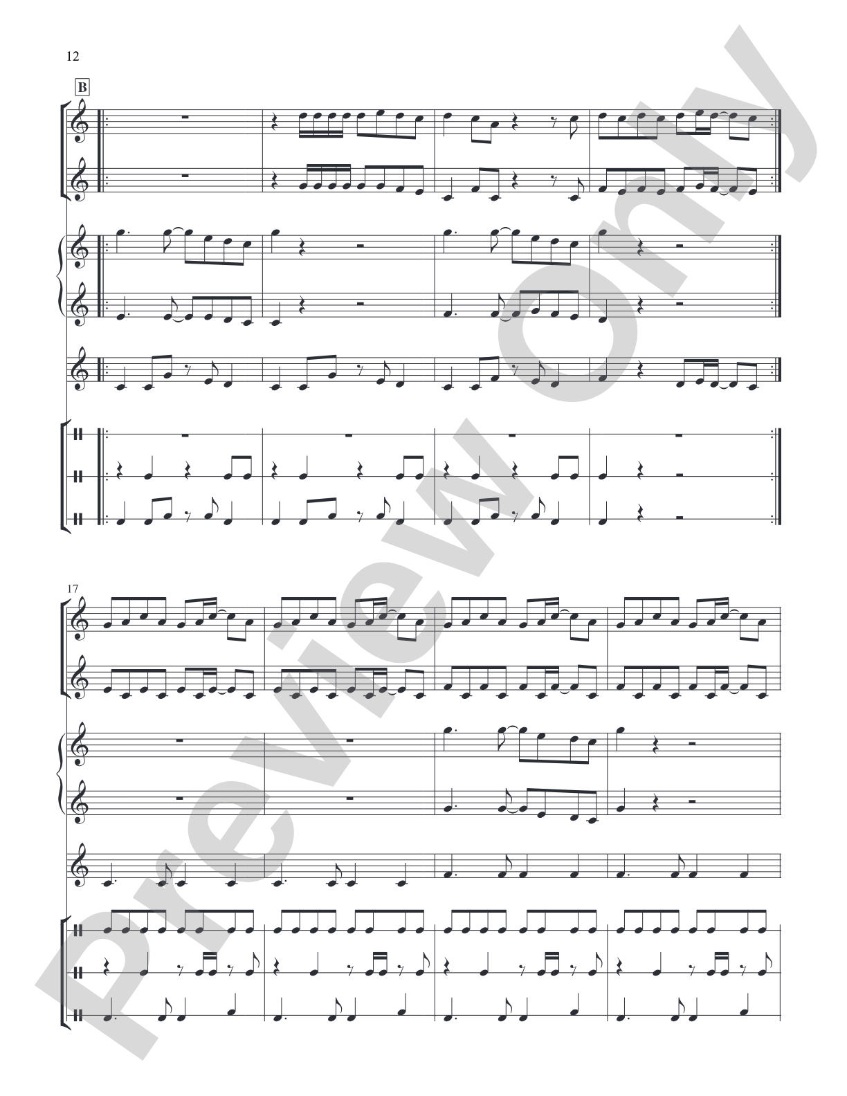 Rhythm-O-Rama!: Featuring Pop Hits, Movie Themes, and Showtunes Arranged for Classroom Percussion Instruments: Percussion Ensemble