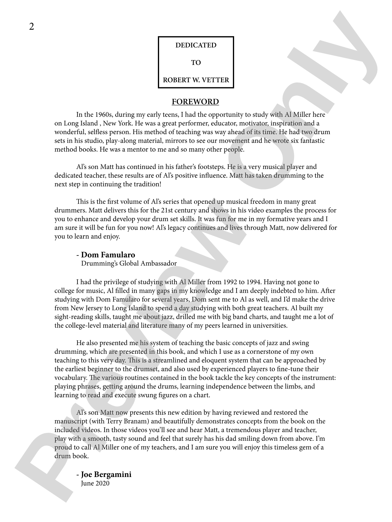 Al Miller's 1,000 Solos for the Drum Set, Volume 1: Swinging the Triplets