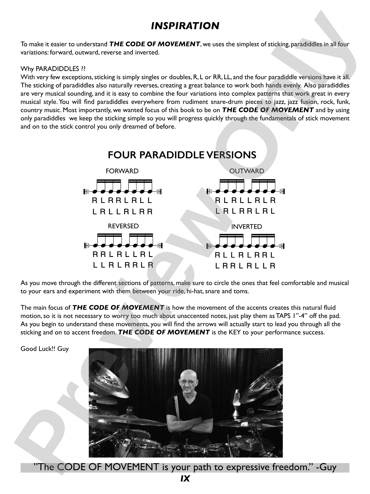 The Code of Movement: Developing Accent Freedom with Paradiddles