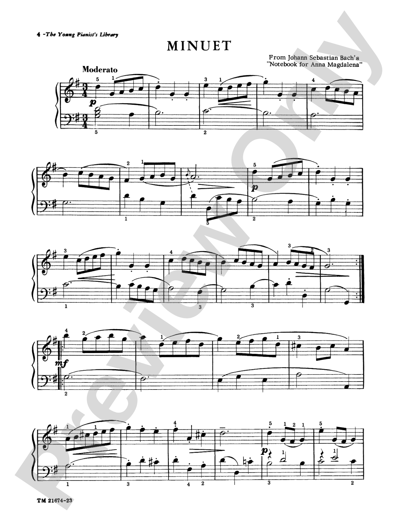 The Young Pianist's Library: From Bach to Bartók, Book 1A: Piano