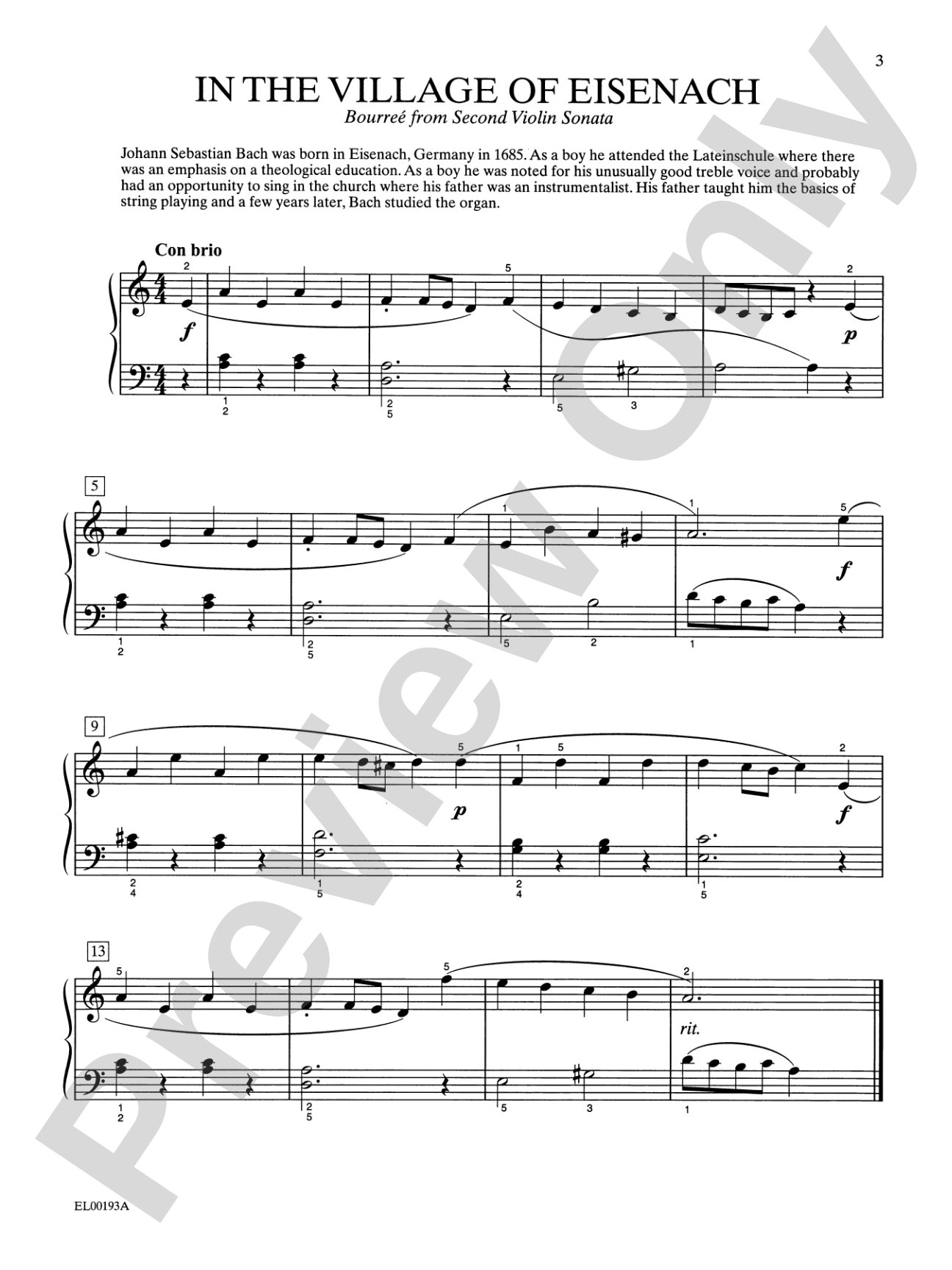 Bach-Schaum, Book One: Based on Events and Episodes of Bach's Life: Piano