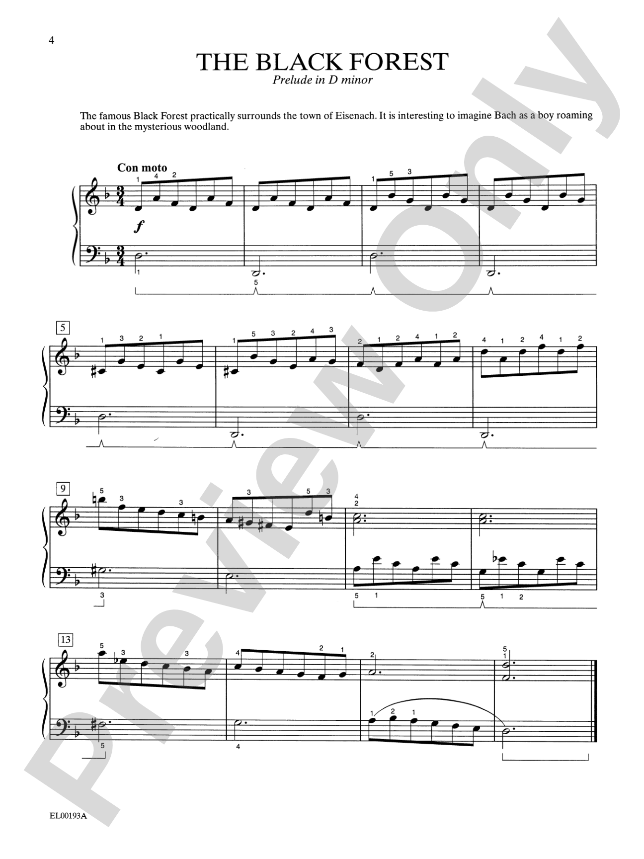 Bach-Schaum, Book One: Based on Events and Episodes of Bach's Life: Piano
