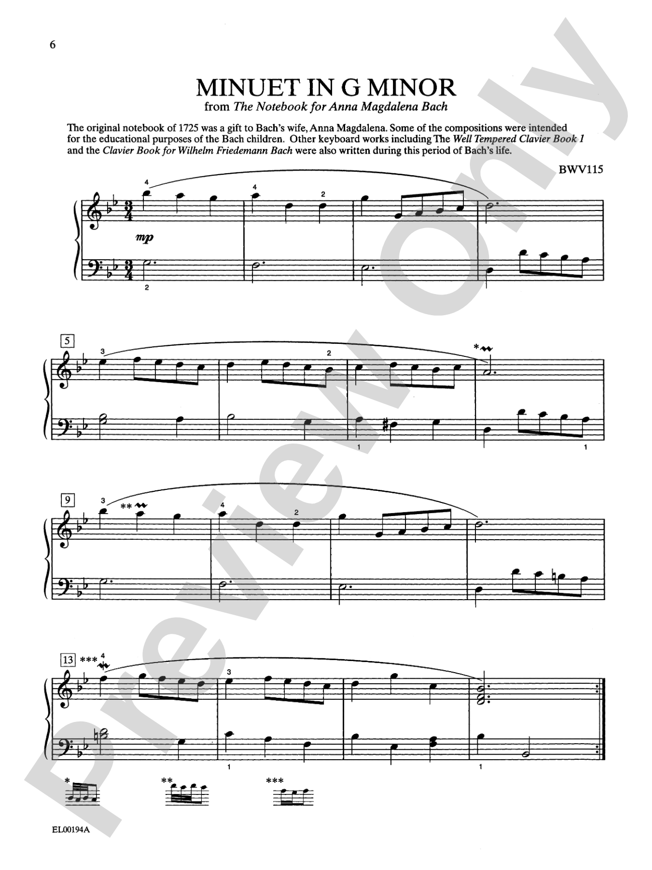 Bach-Schaum, Book Two: Based on Events and Episodes of Bach's Life: Piano