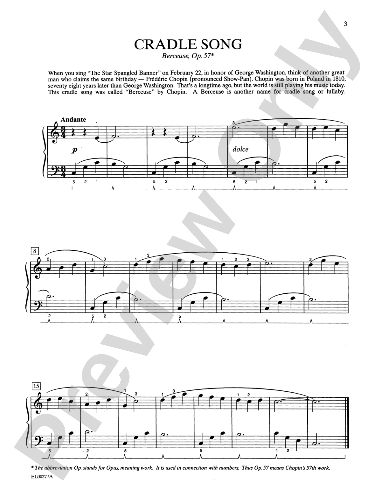 Chopin-Schaum, Book One: Based on Events and Episodes of Chopin's Life: Piano