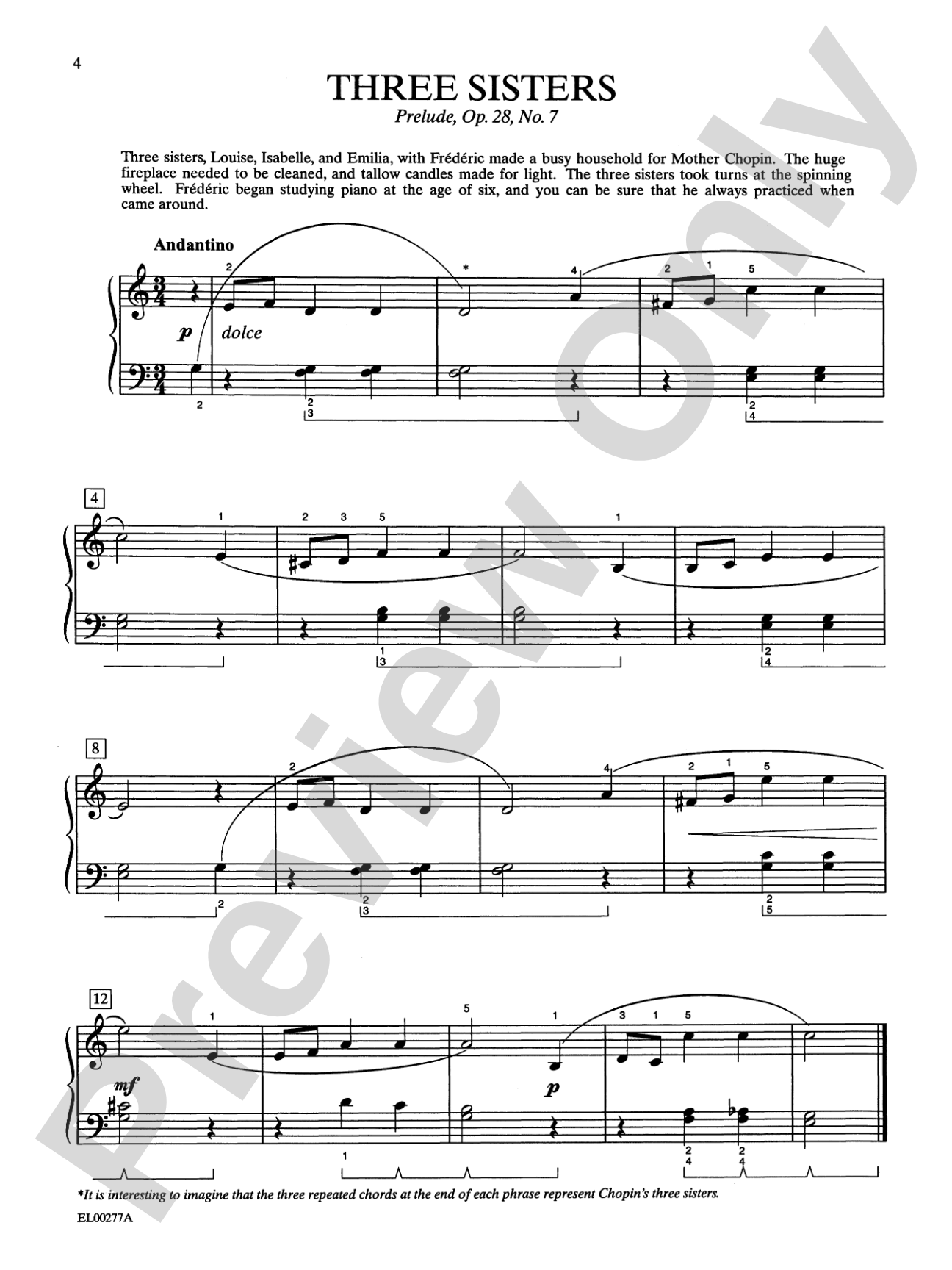 Chopin-Schaum, Book One: Based on Events and Episodes of Chopin's Life: Piano