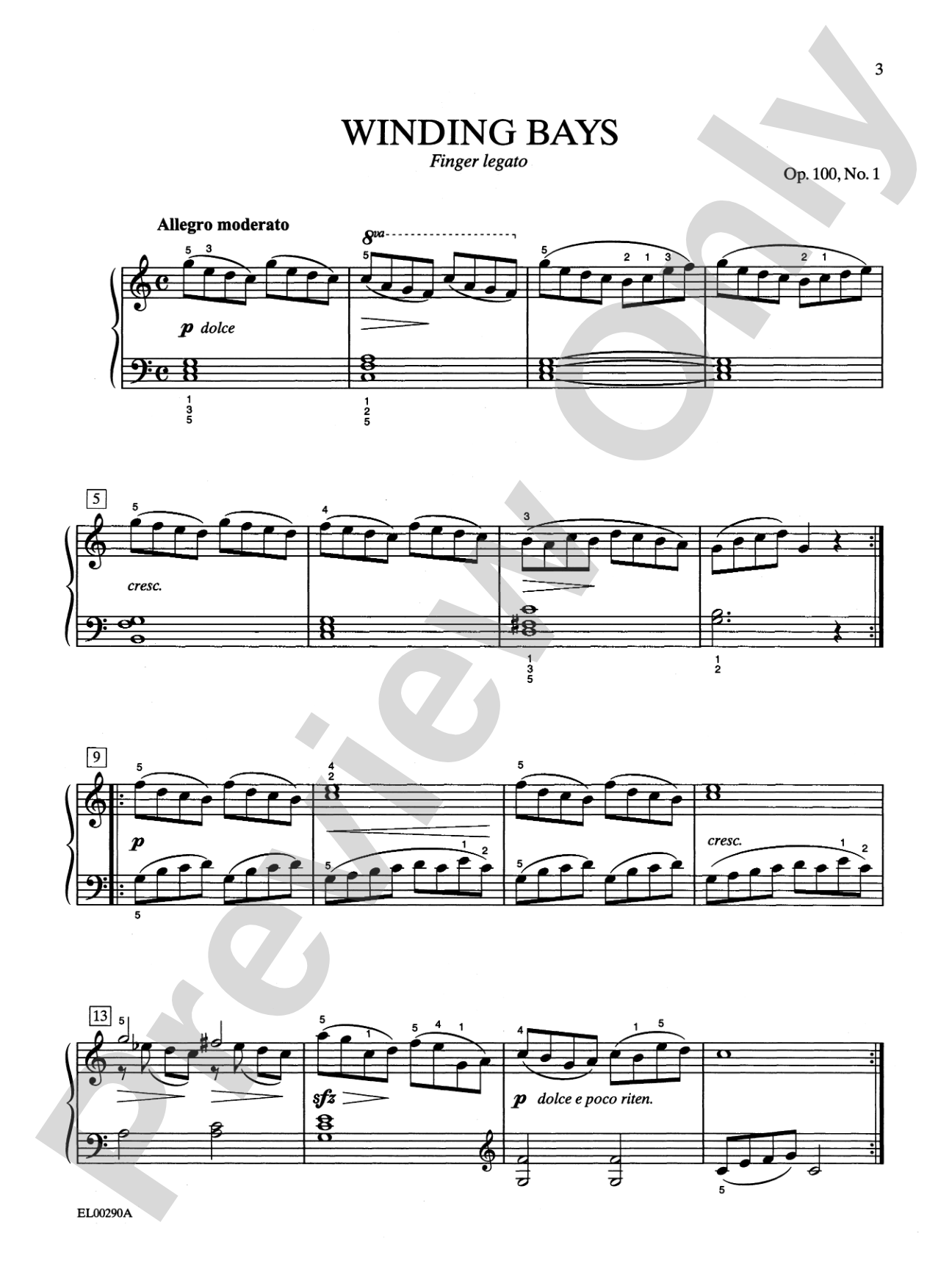 Burgmüller-Schaum, Book One: 25 Progressive Pieces, Opus 100: Piano
