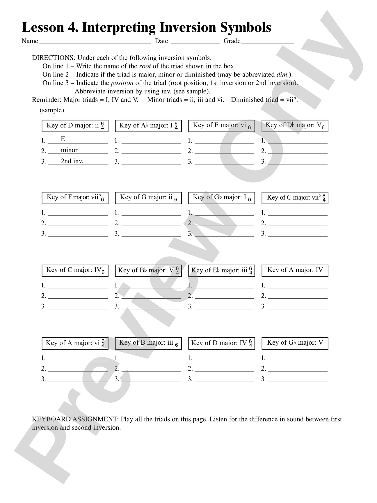 Harmony Lessons, Book 2 (Note Speller 4): Piano