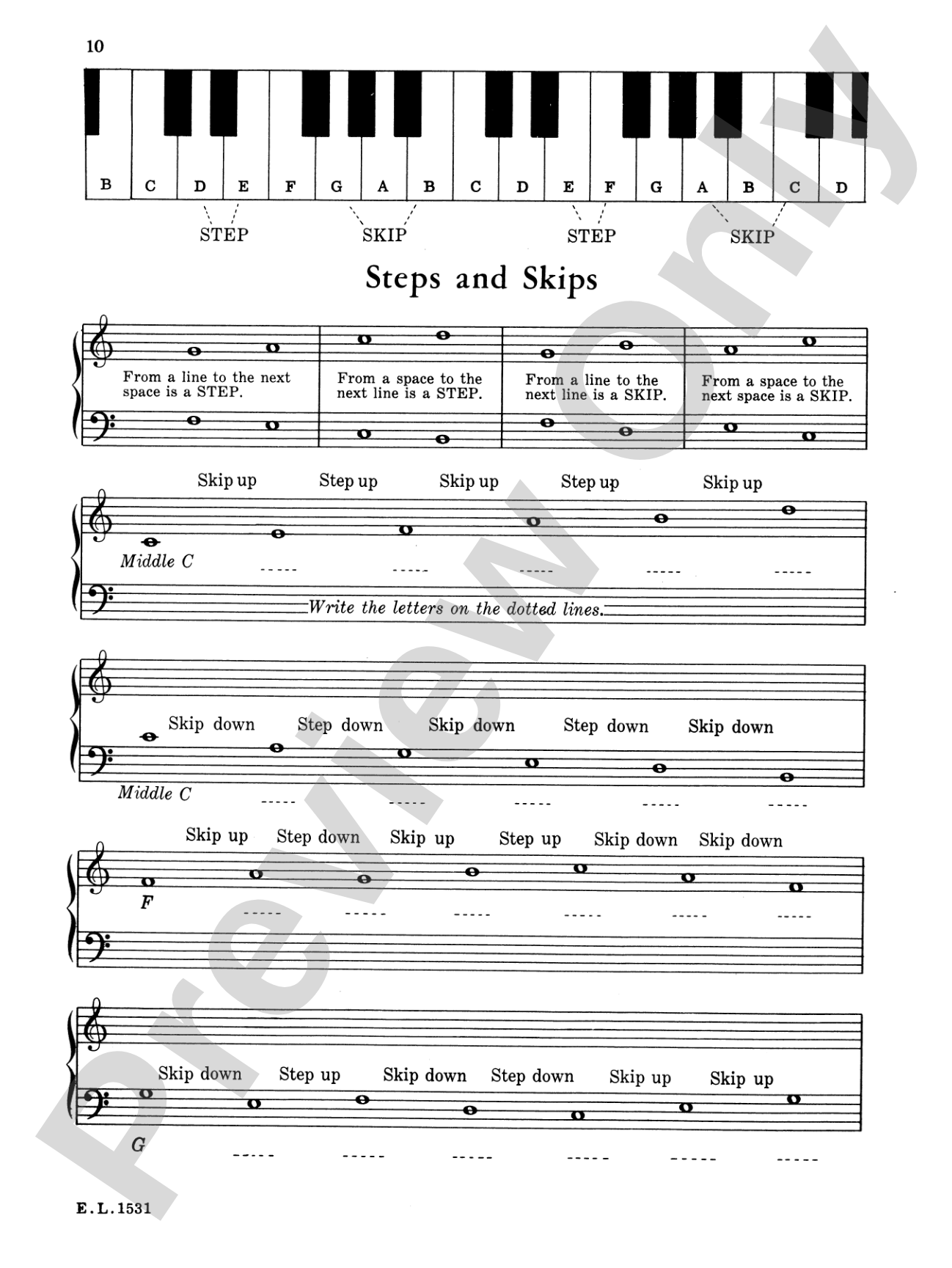 Eric Steiner Piano Course, Book 1: Piano
