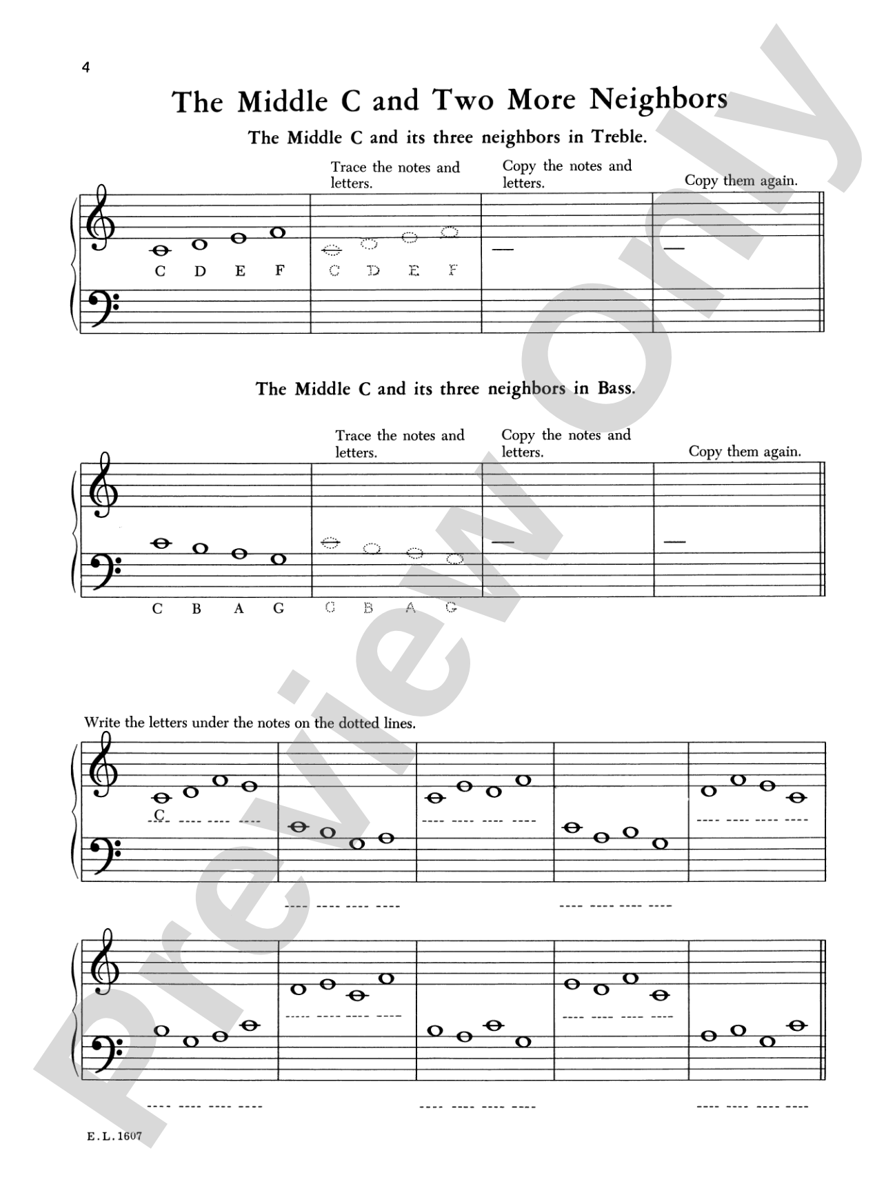 Workbook in Musical Notation, Book 1: A Note Speller: Piano