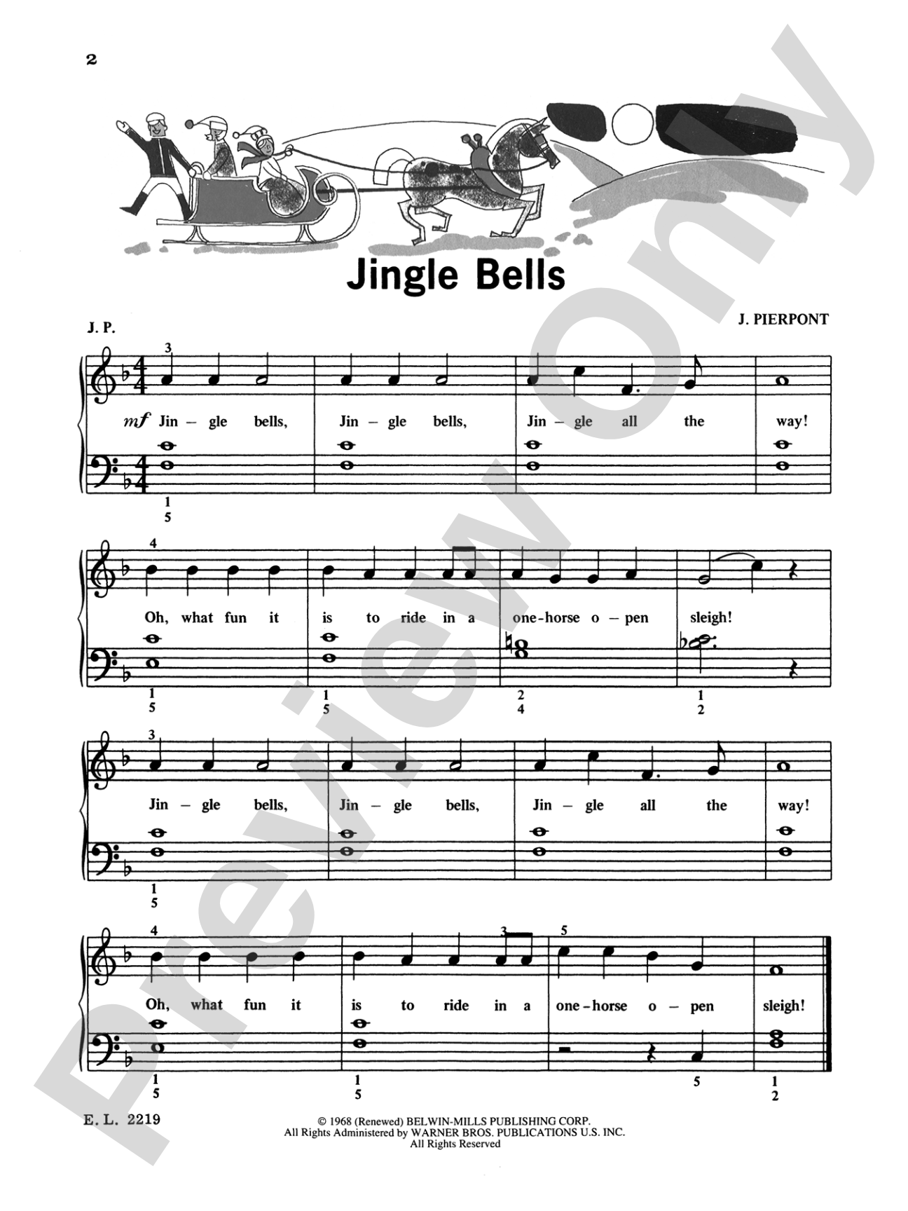 Christmas Music, Level 1: Piano