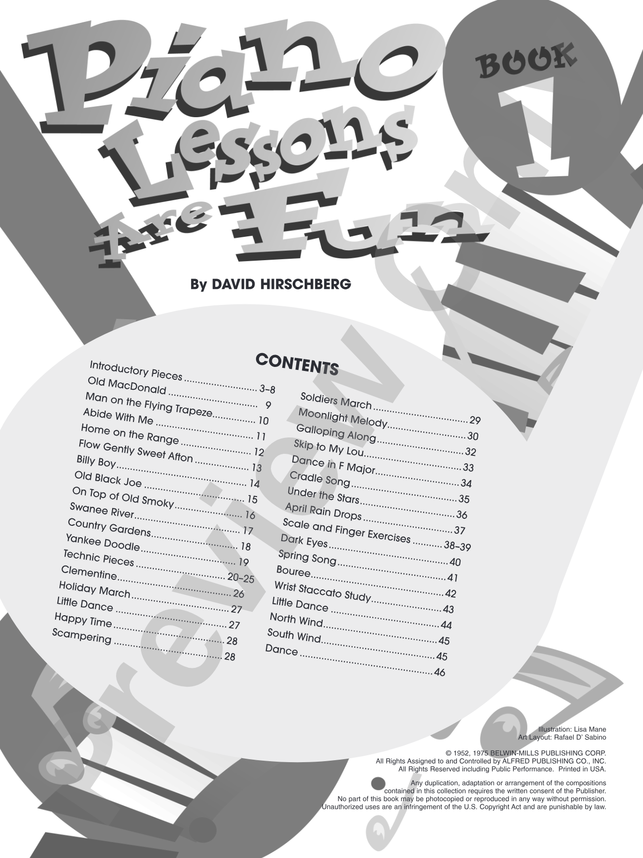 Piano Lessons Are Fun, Book 1: Piano