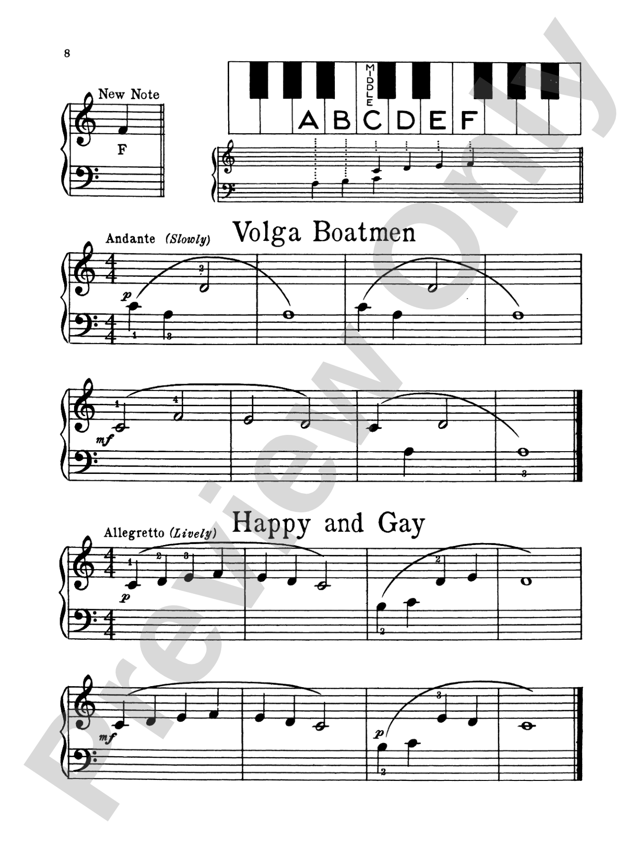 Piano Lessons Are Fun, Book 1: Piano