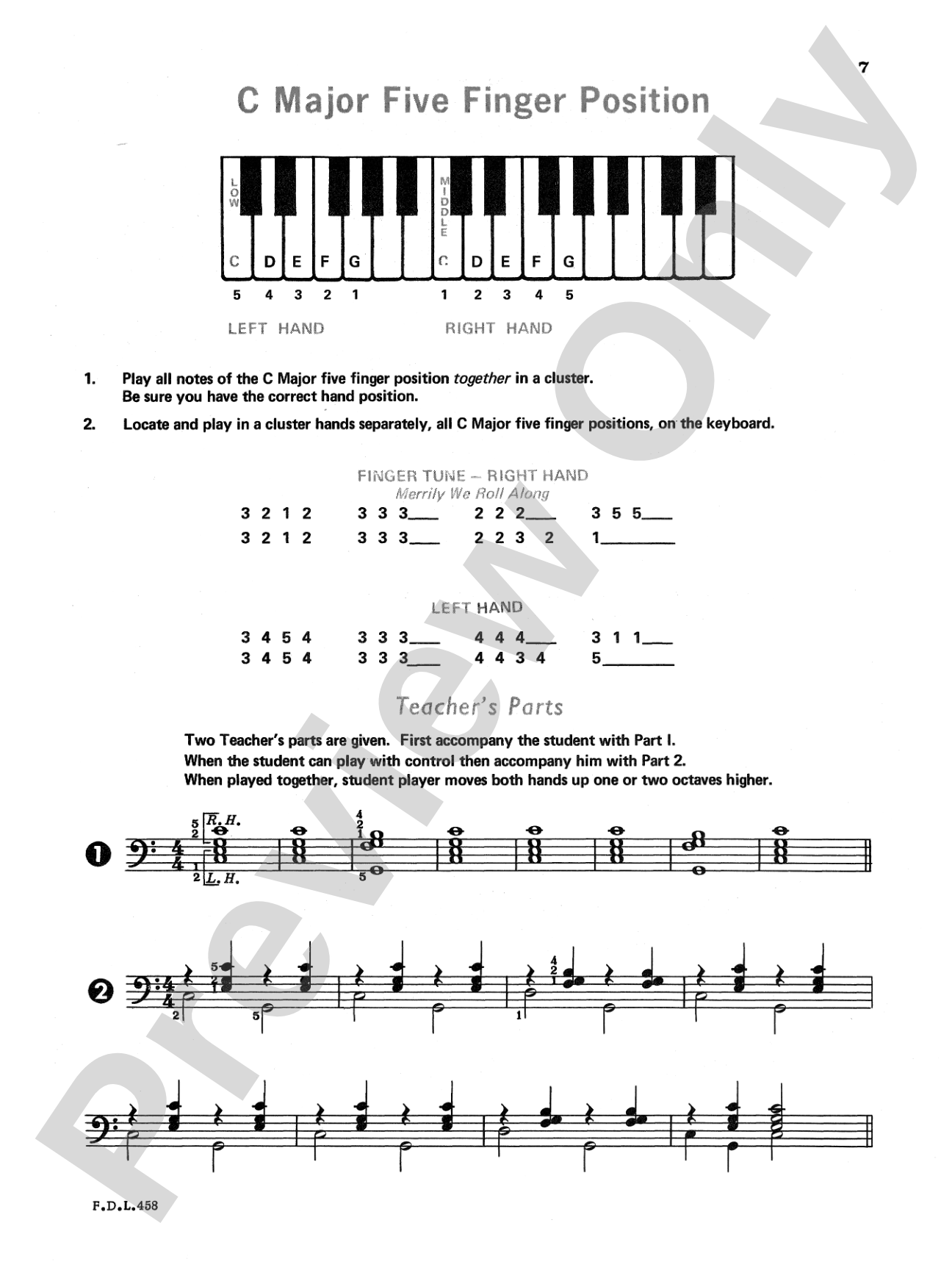 Adult Piano Student, Level 1: Piano