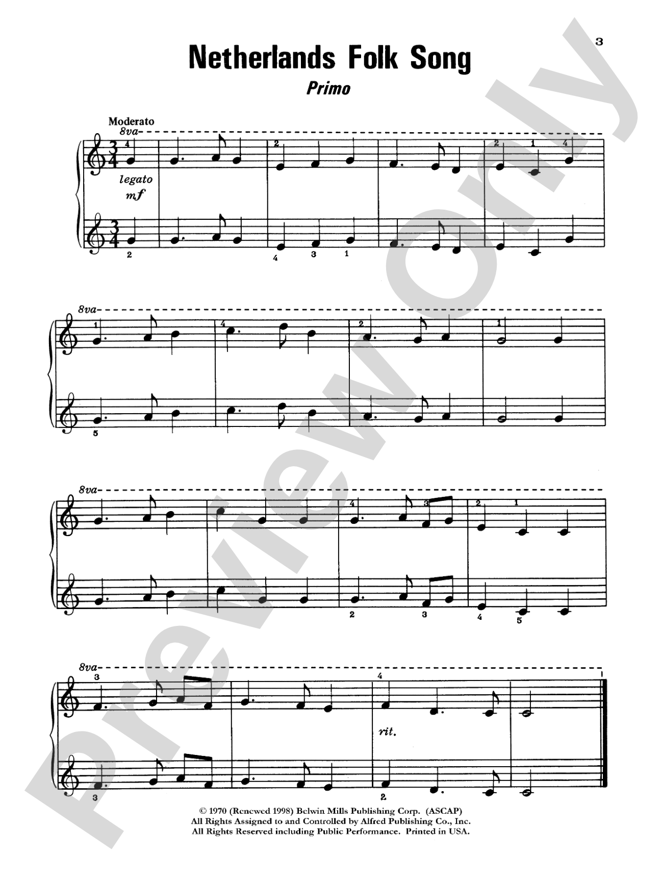 Piano Duets, Level 2: Piano