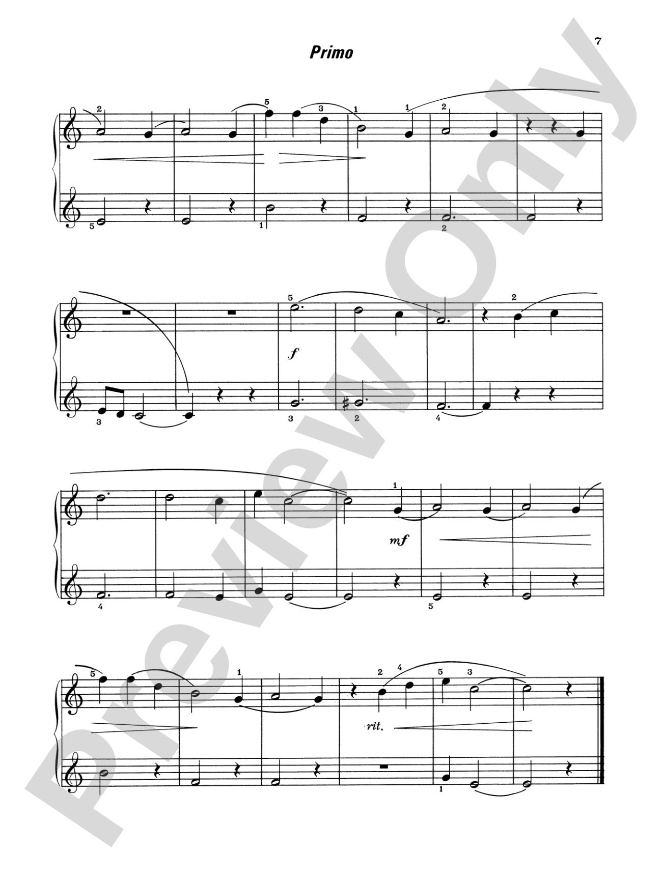 Piano Duets, Level 2: Piano