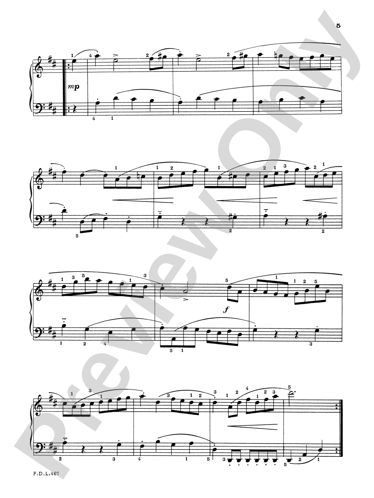 Piano Repertoire, Level 5: Piano