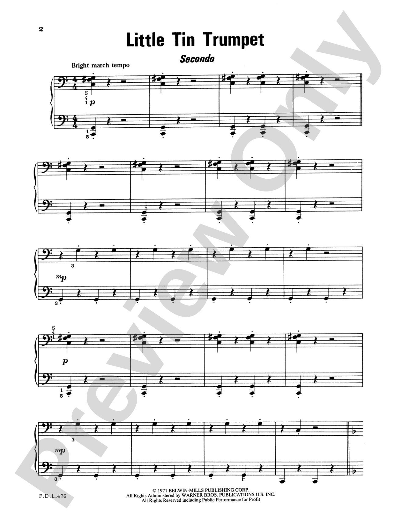 Piano Duets, Level 3: Piano