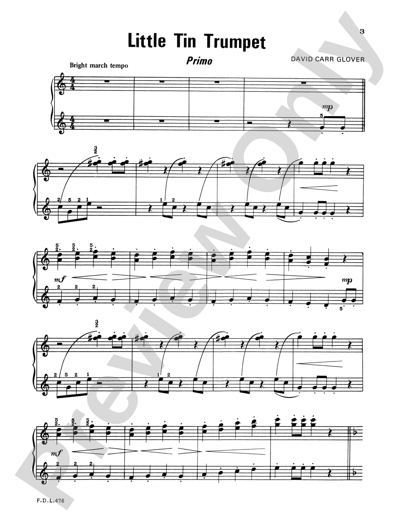 Piano Duets, Level 3: Piano