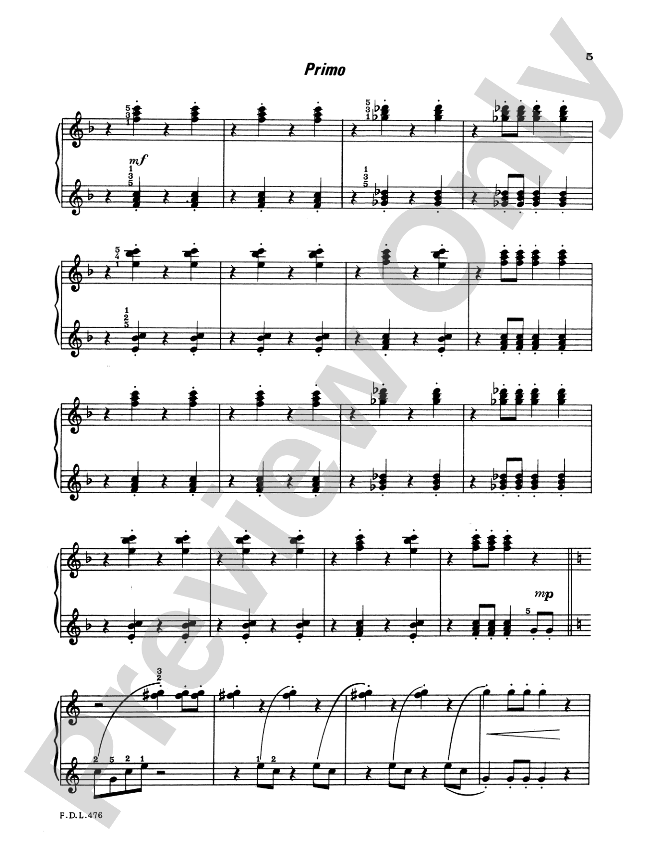 Piano Duets, Level 3: Piano