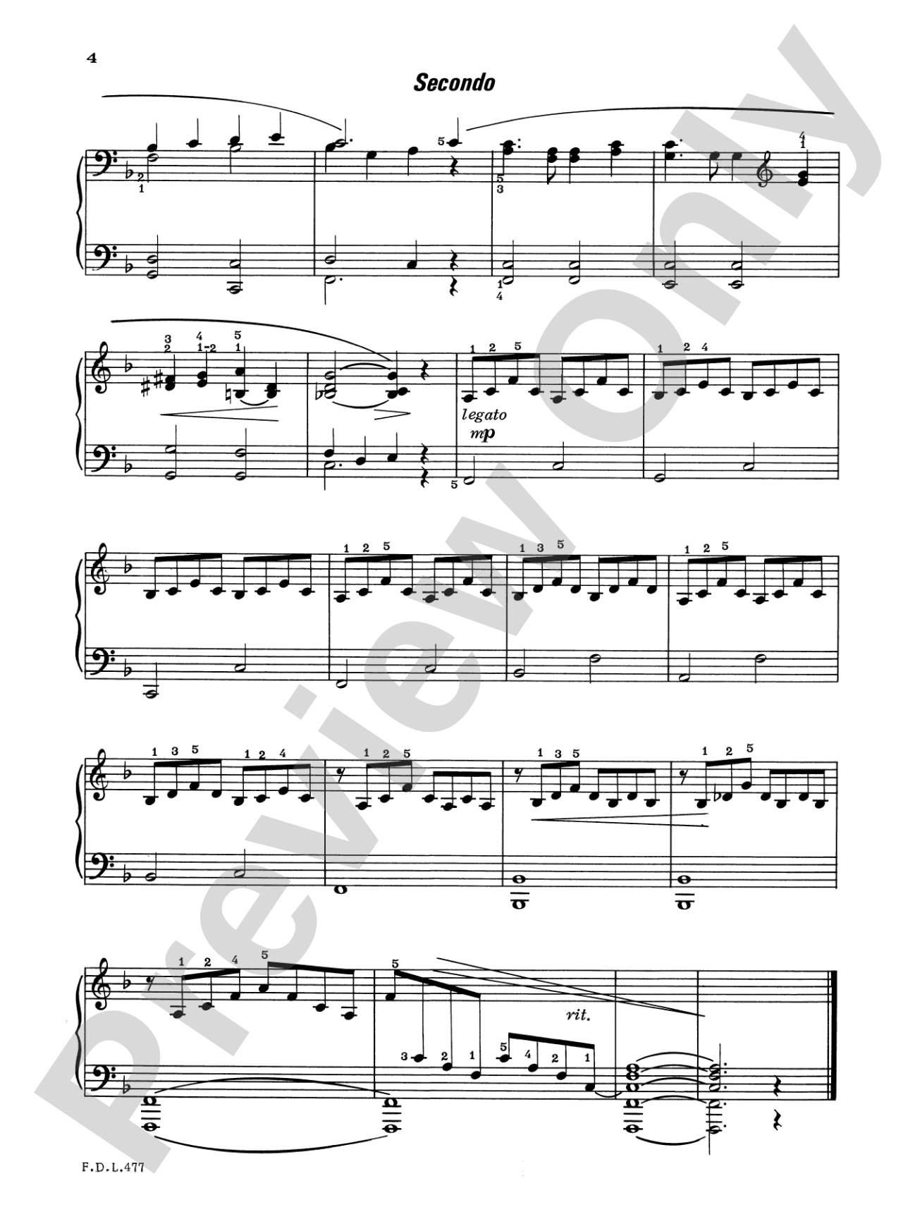 Piano Duets, Level 4: Piano
