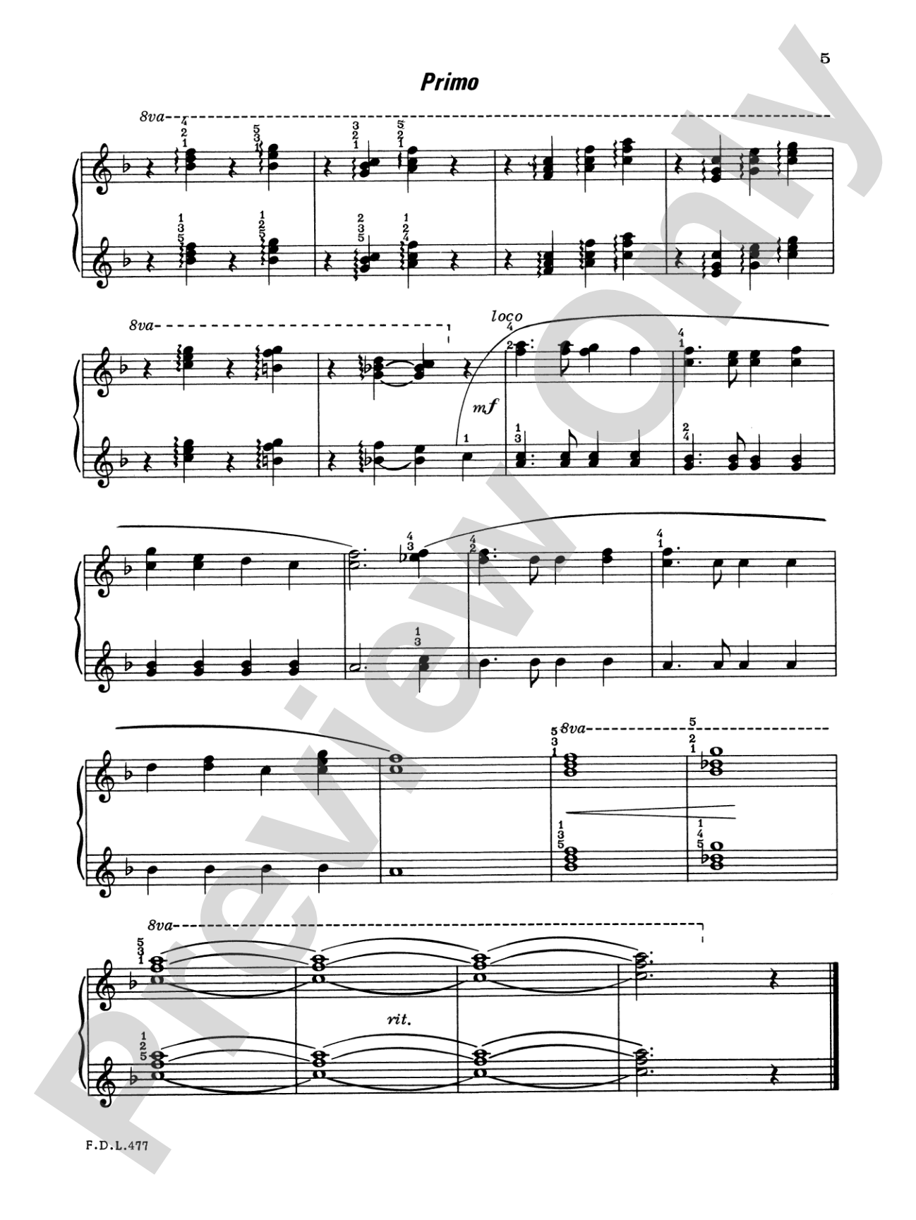 Piano Duets, Level 4: Piano