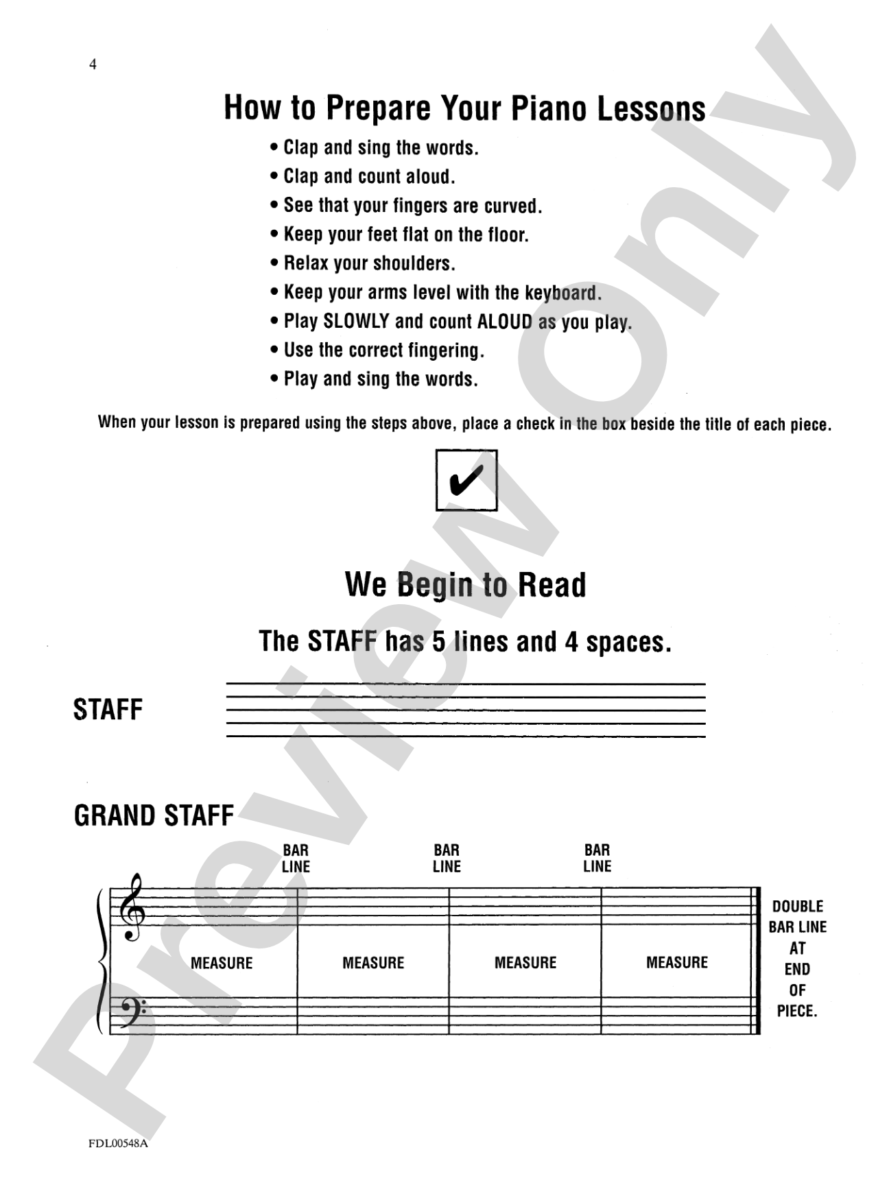 The Church Musician, Primer: Piano