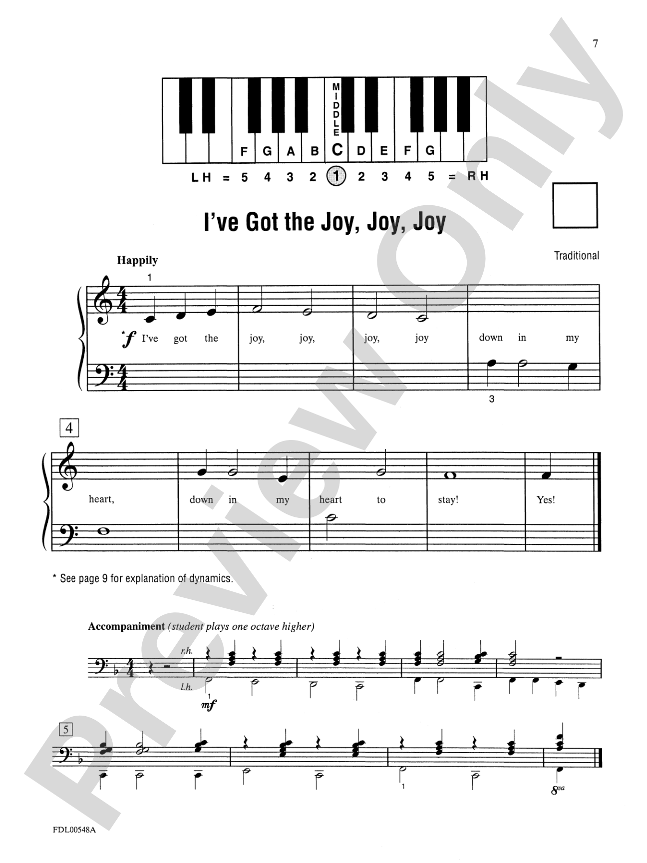 The Church Musician, Primer: Piano