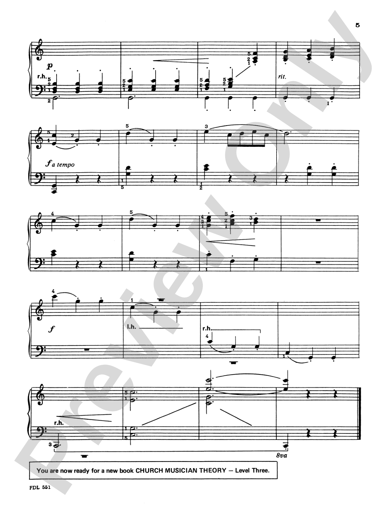 The Church Musician, Level 3: Piano